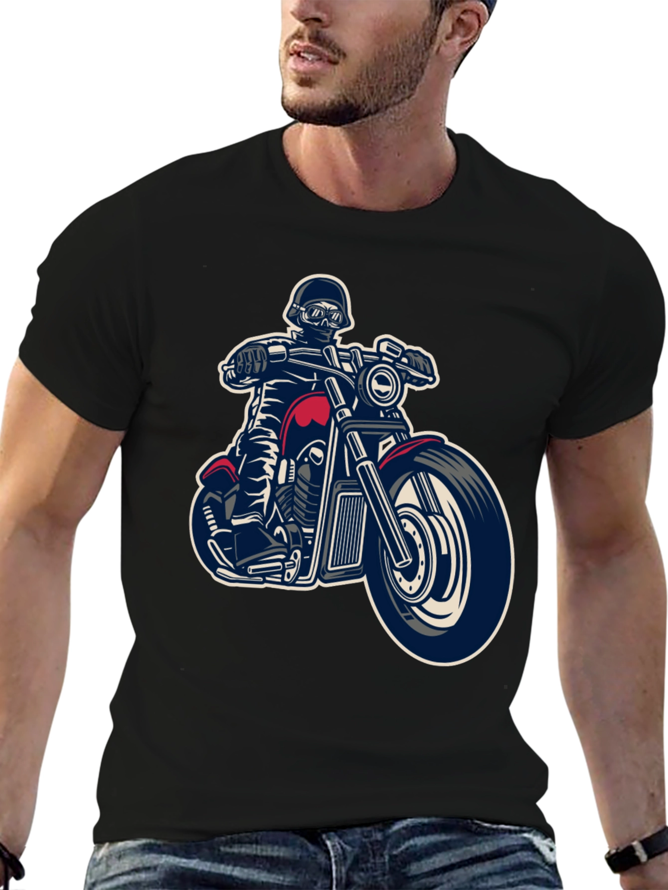 Biker Graphic T-Shirt - Ride in Style - 6