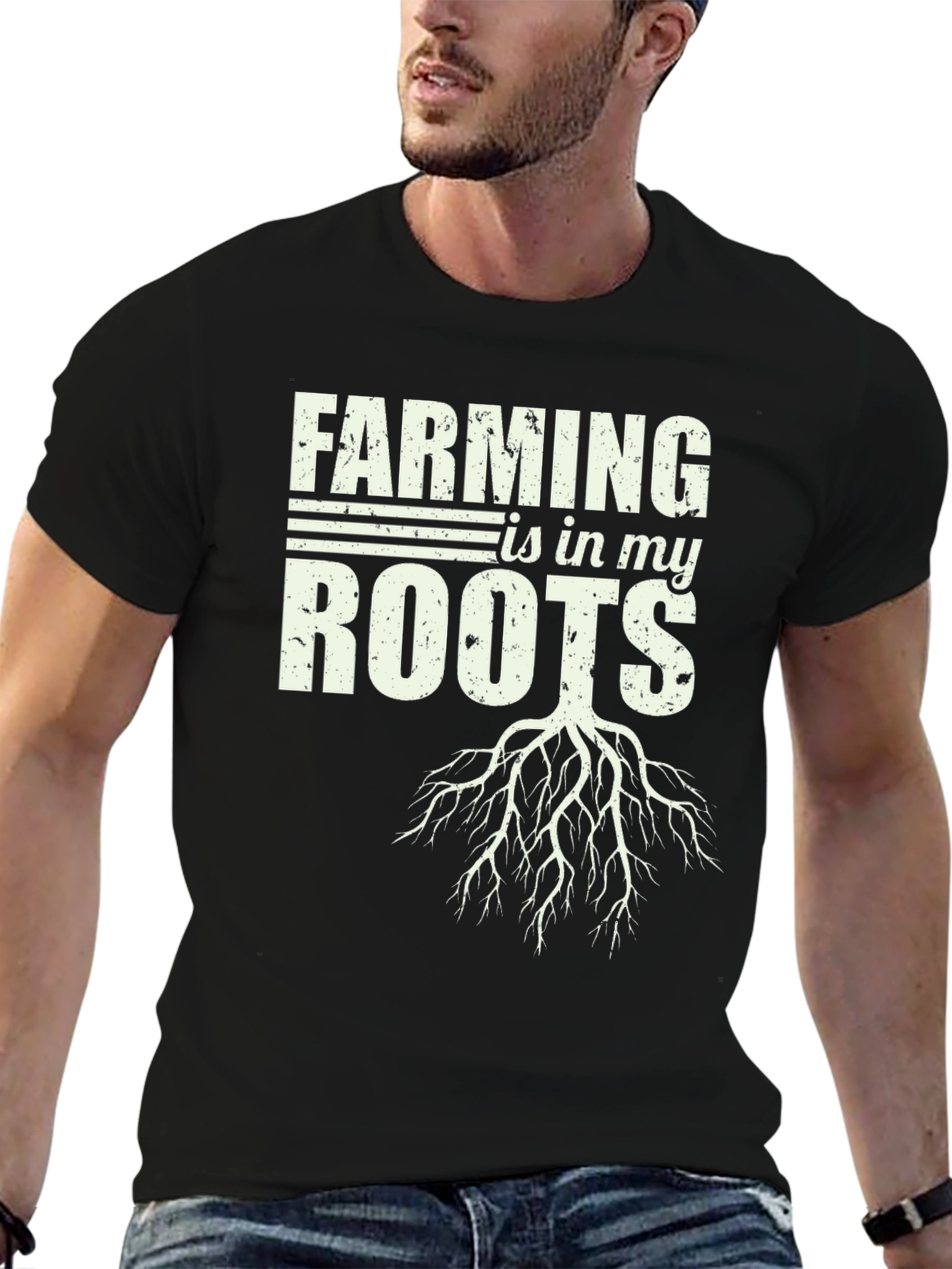 Black Farming is in My Roots T-Shirt view 6