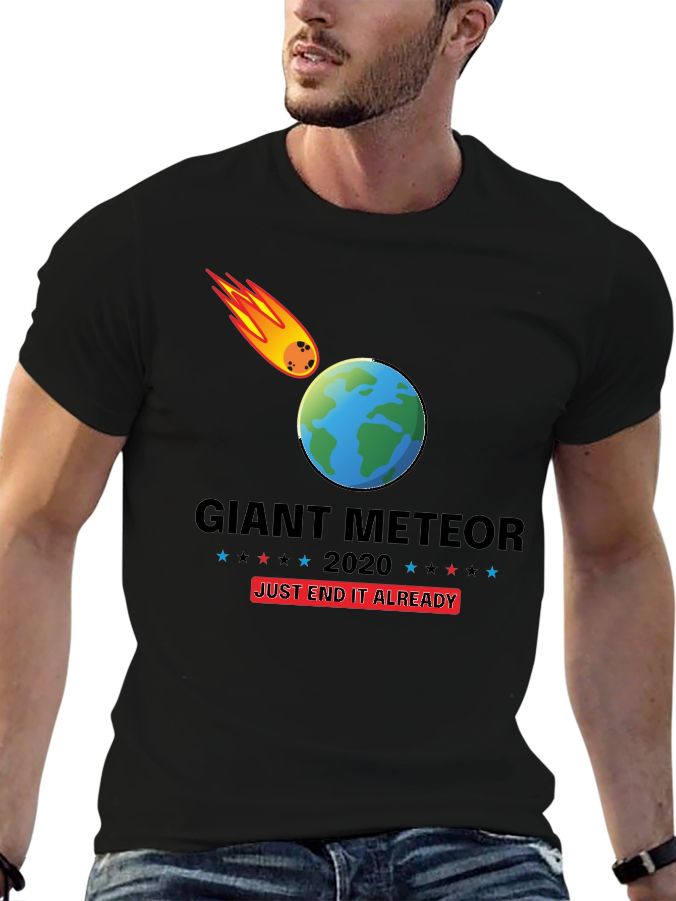 Black Giant Meteor 2020 T-Shirt - End It Already! view 6
