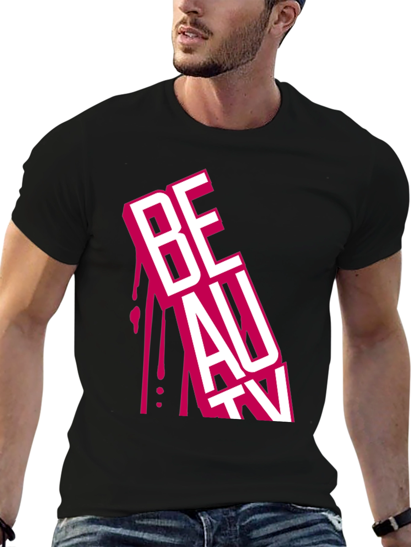 Black Beauty Drip Graphic Tee - Bold Streetwear view 6