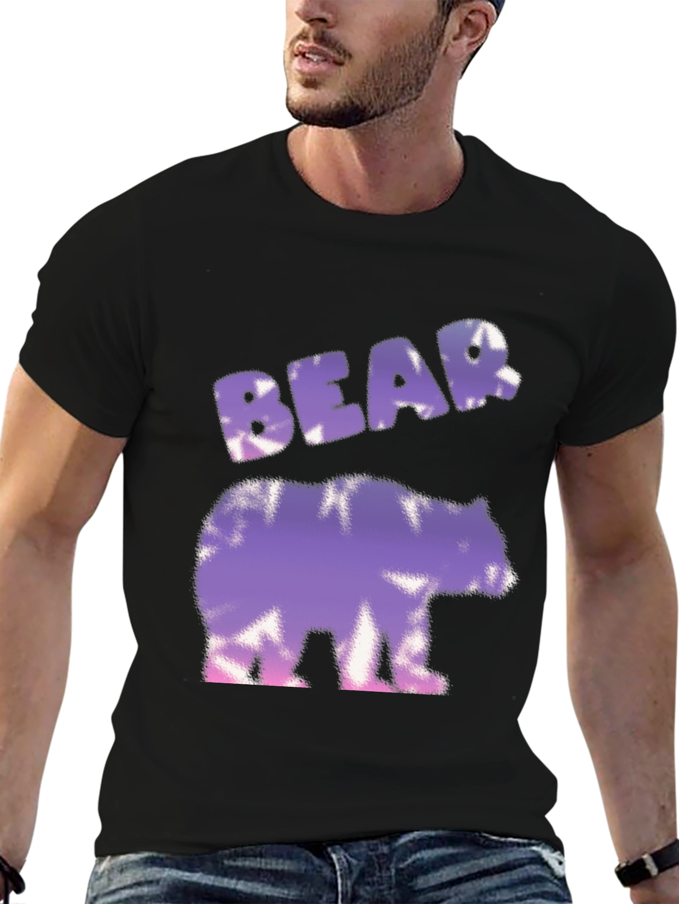 Black Bear Tie-Dye Graphic T-Shirt view 6
