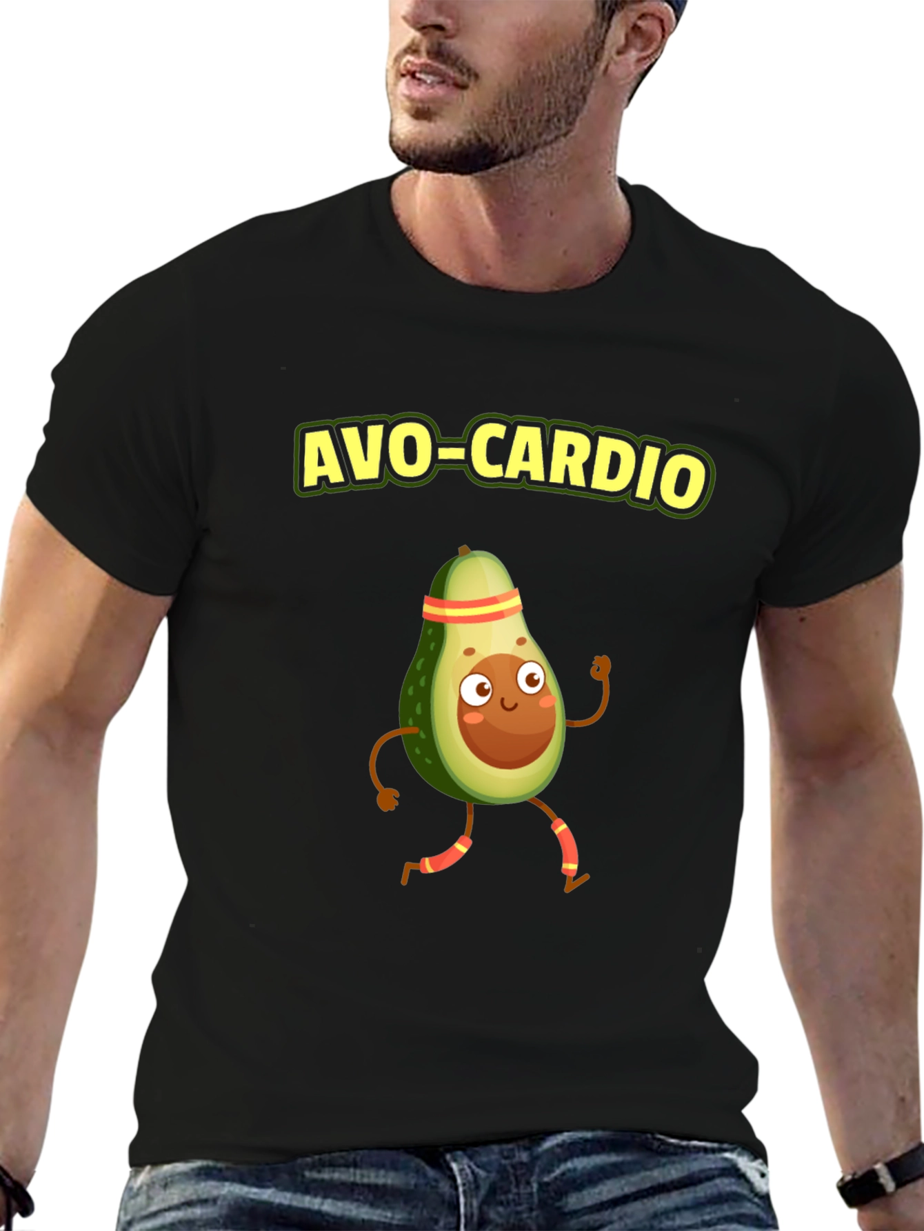 Black Avo-Cardio Black T-Shirt view 6