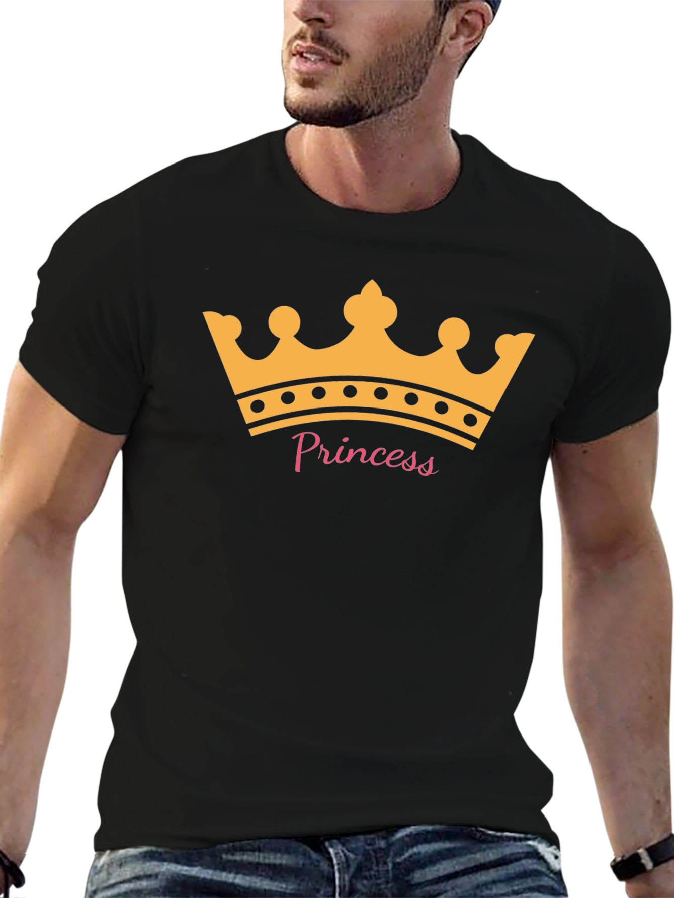 Black Princess Crown T-Shirt - Royal Tee view 6