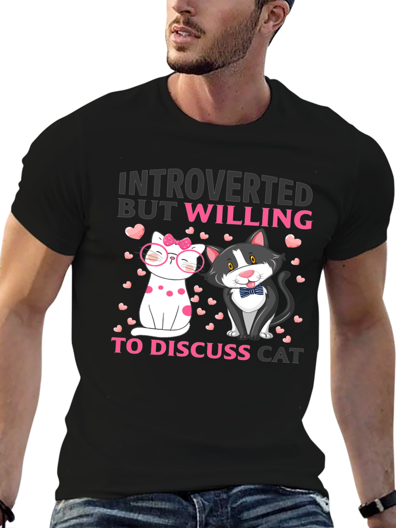 Introverted Cat Lover T-Shirt - 6
