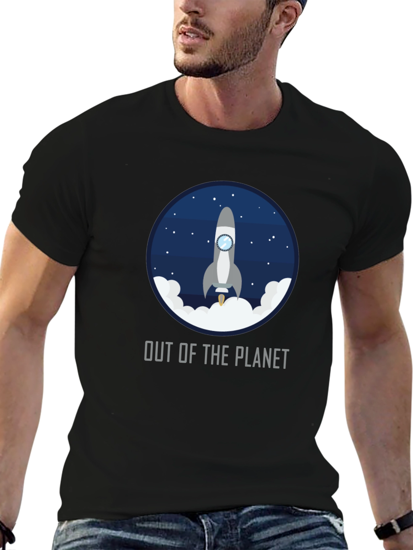 Black Out of the Planet Graphic Tee view 6