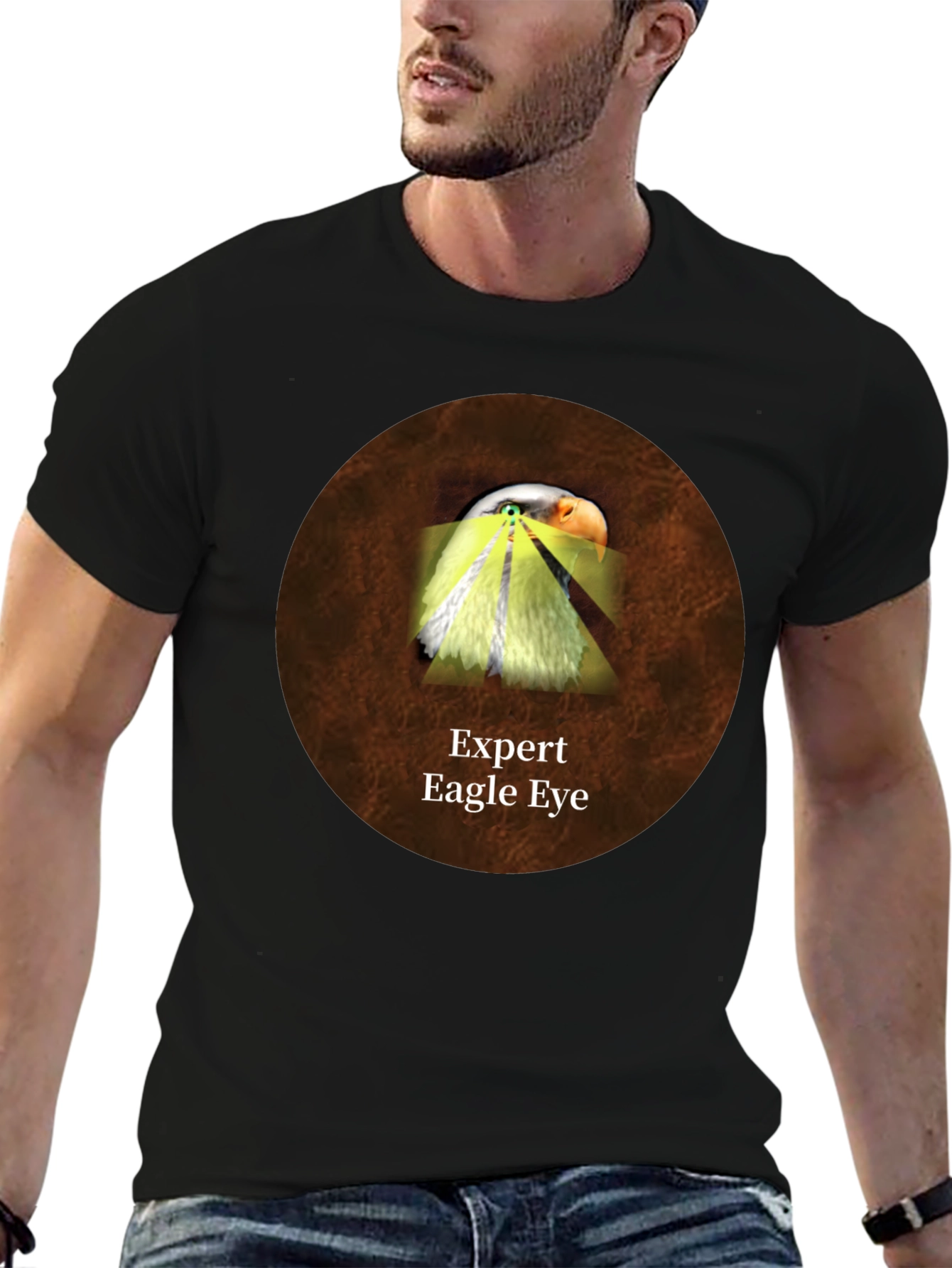 Black Expert Eagle Eye Graphic T-Shirt view 6