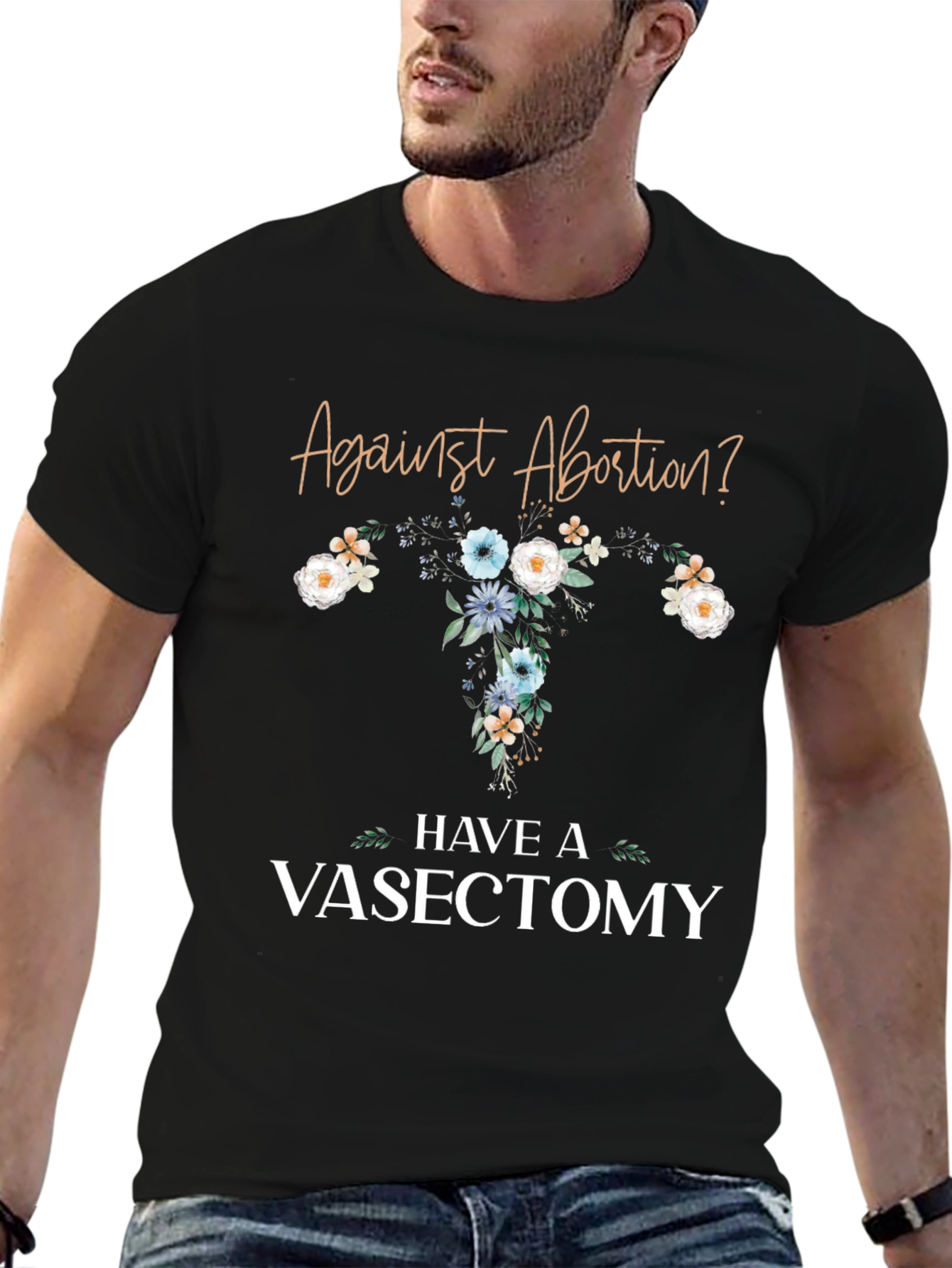 Black Against Abortion? Have a Vasectomy T-Shirt view 6