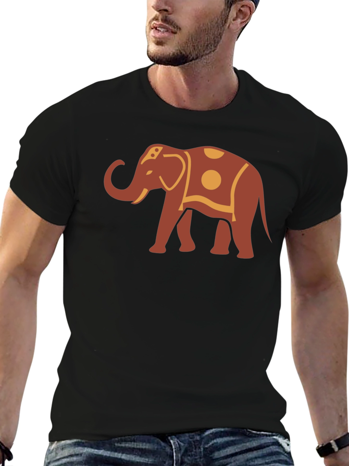 Black Elephant Graphic Tee - Unique Style view 6