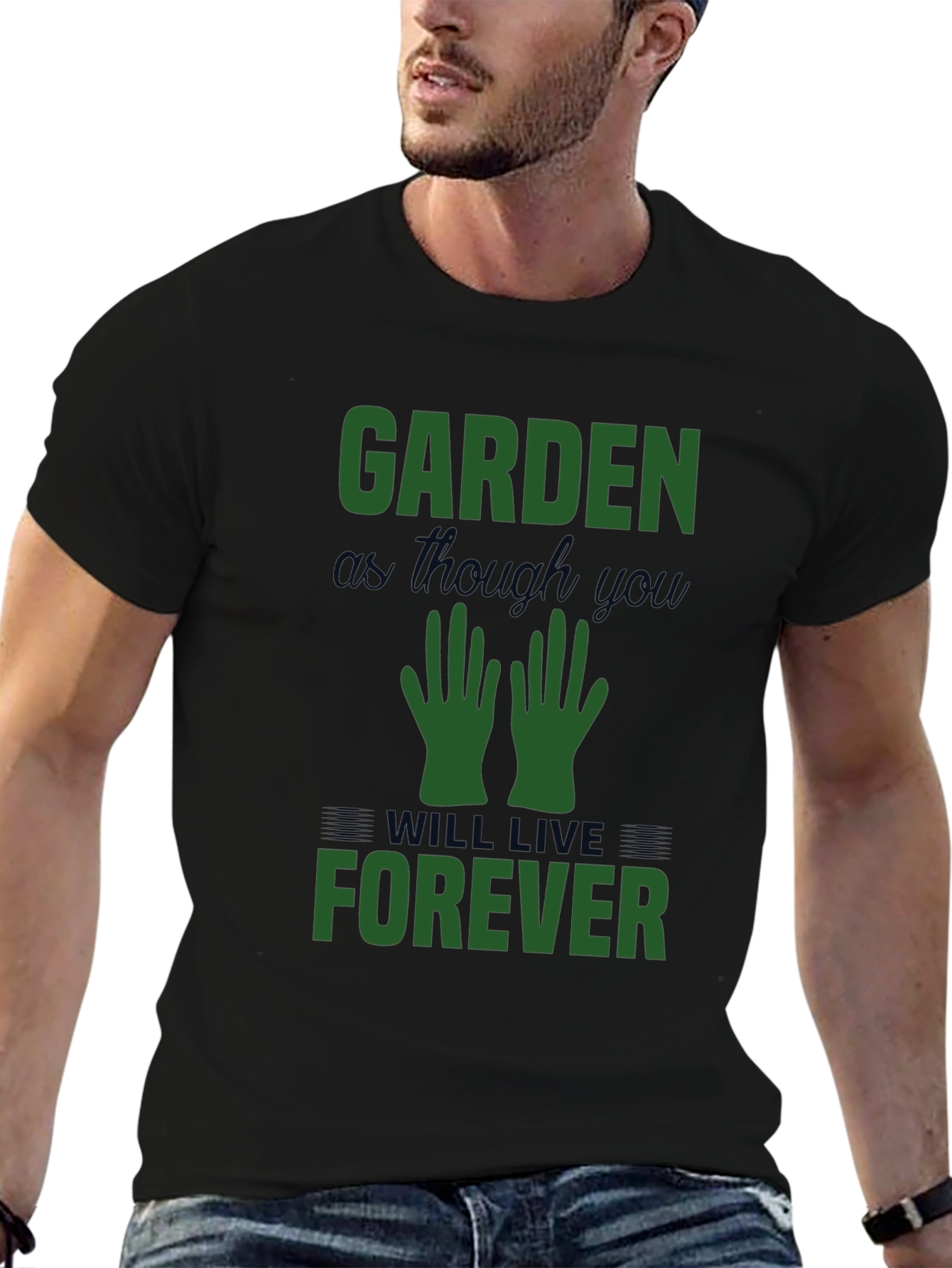 Black Garden As Though You Will Live Forever Tee view 6
