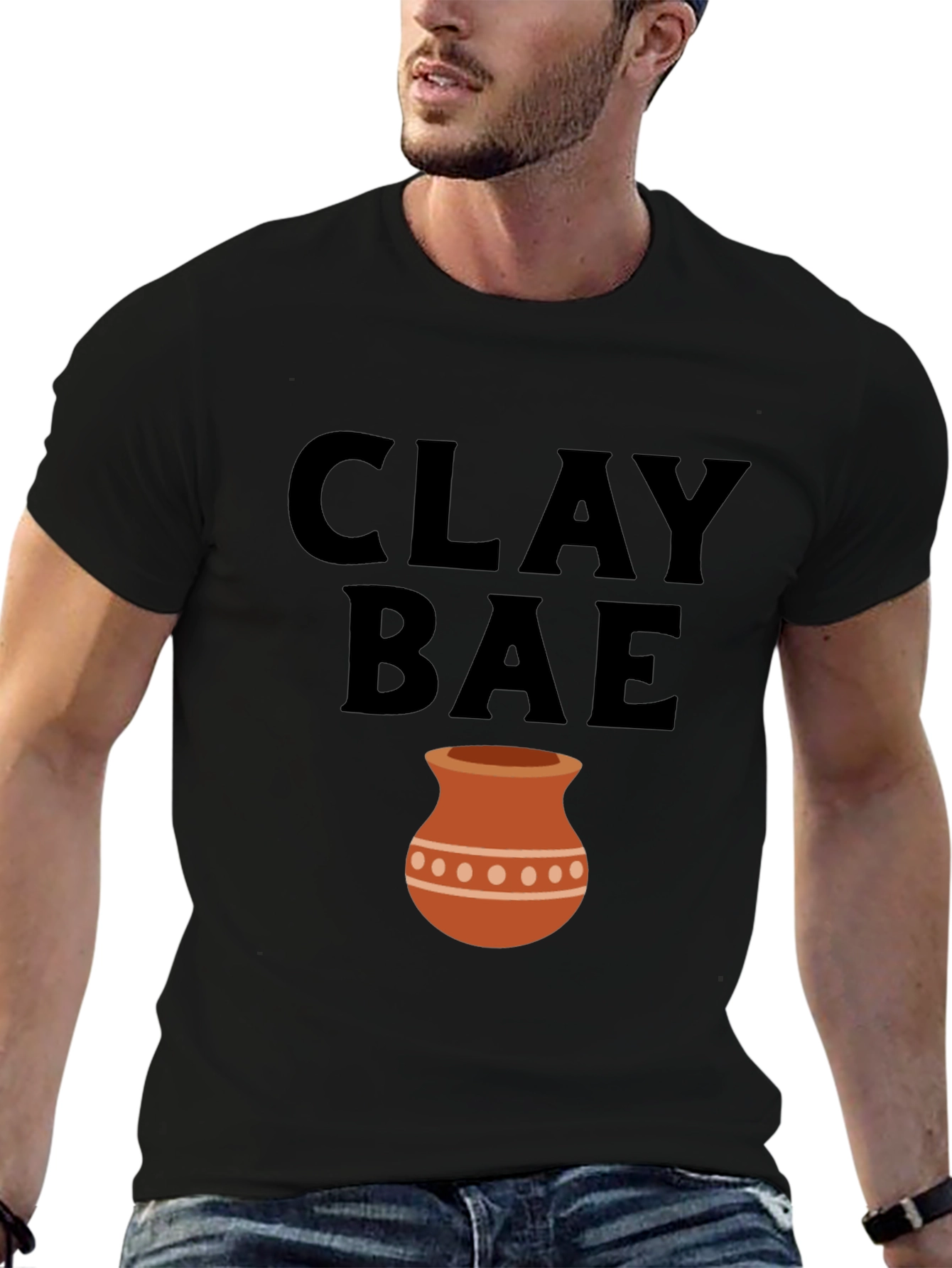 Black Clay Bae Graphic T-Shirt - Potter Lover Tee view 6