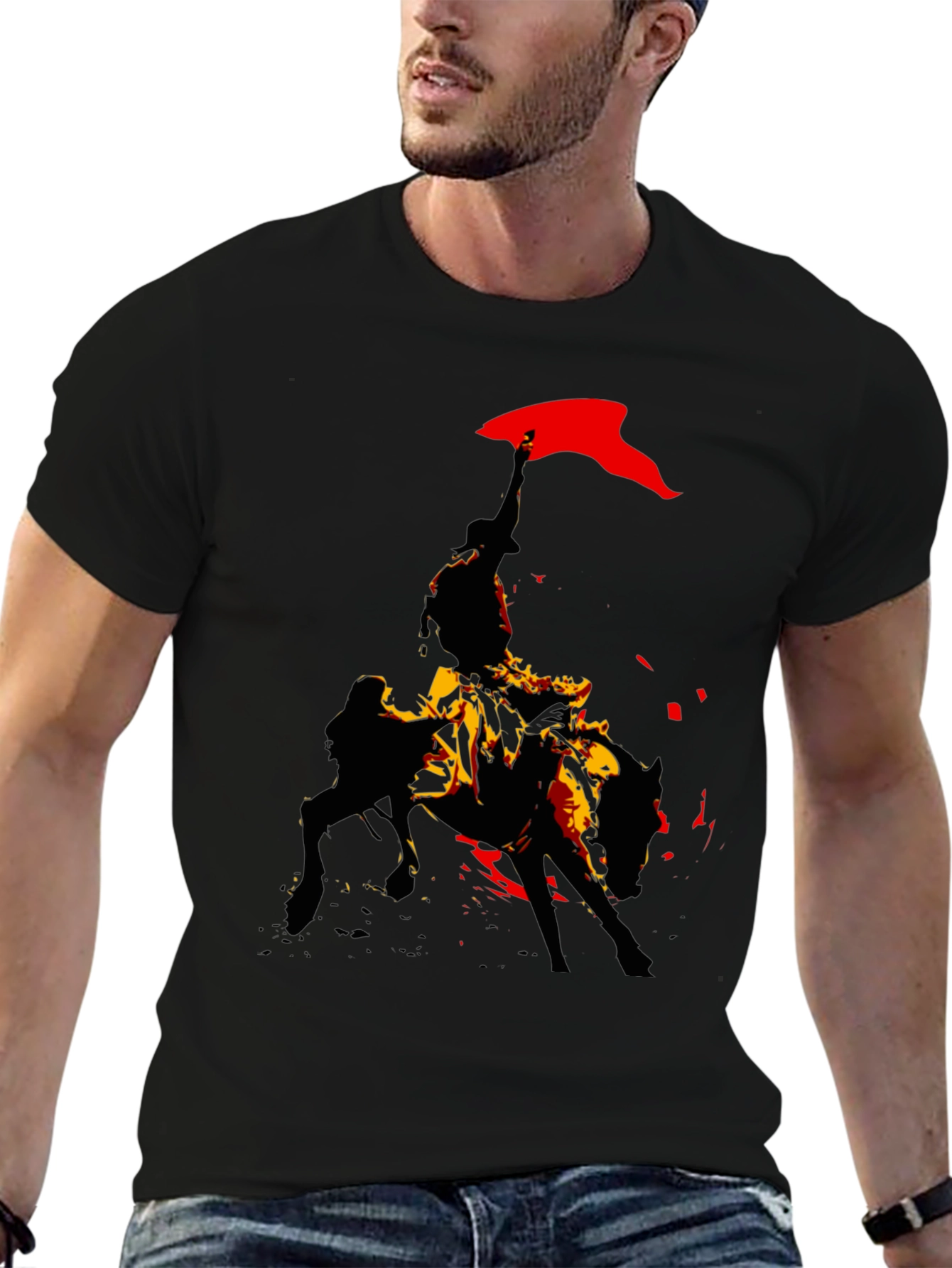 Black Rodeo Rider Graphic Tee view 6