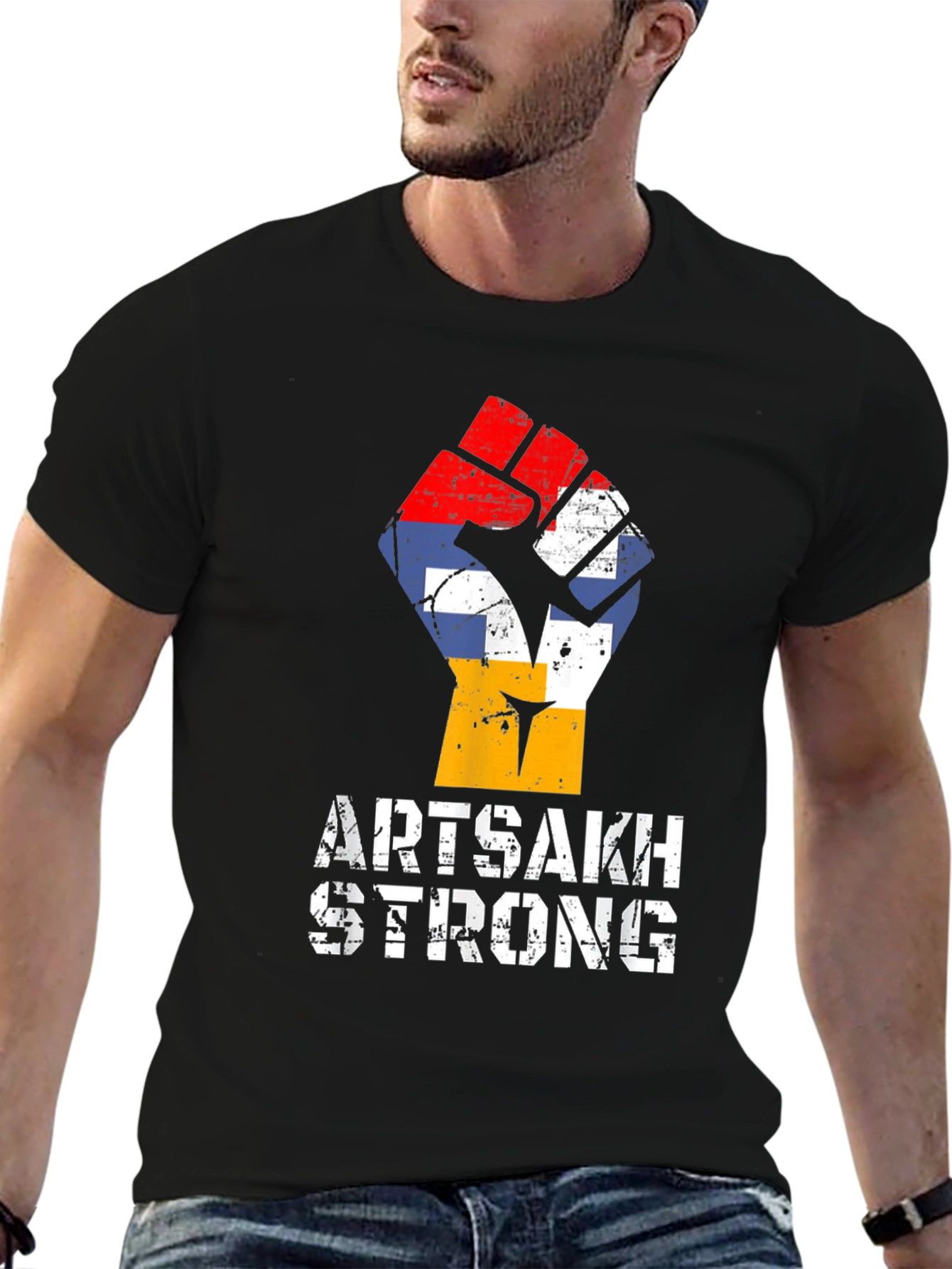 Artsakh Strong T-Shirt Fist Flag - 6