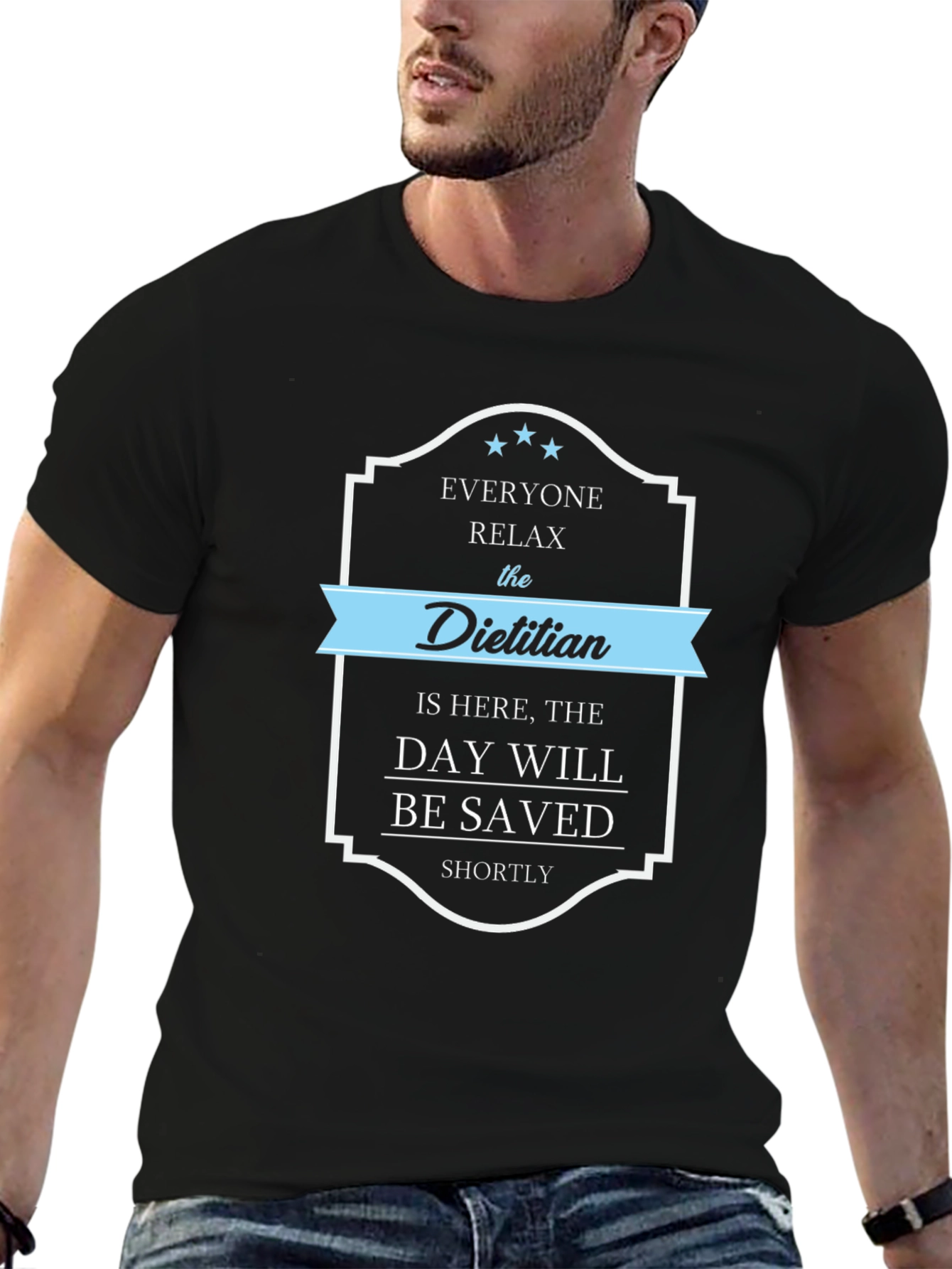 Black Dietitian Hero T-Shirt: Save the Day in Style! view 6
