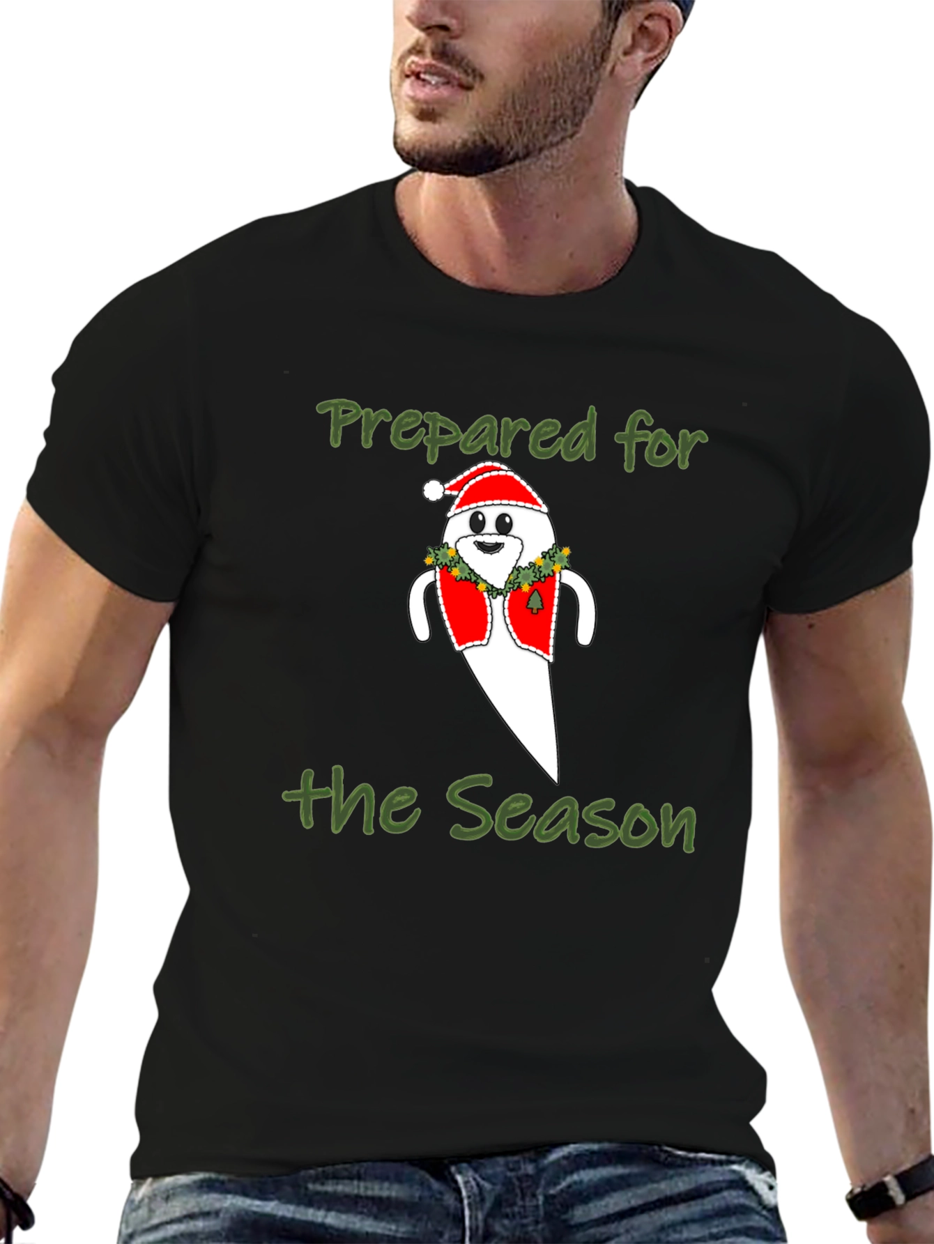 Black Holiday Season Prepared T-Shirt view 6