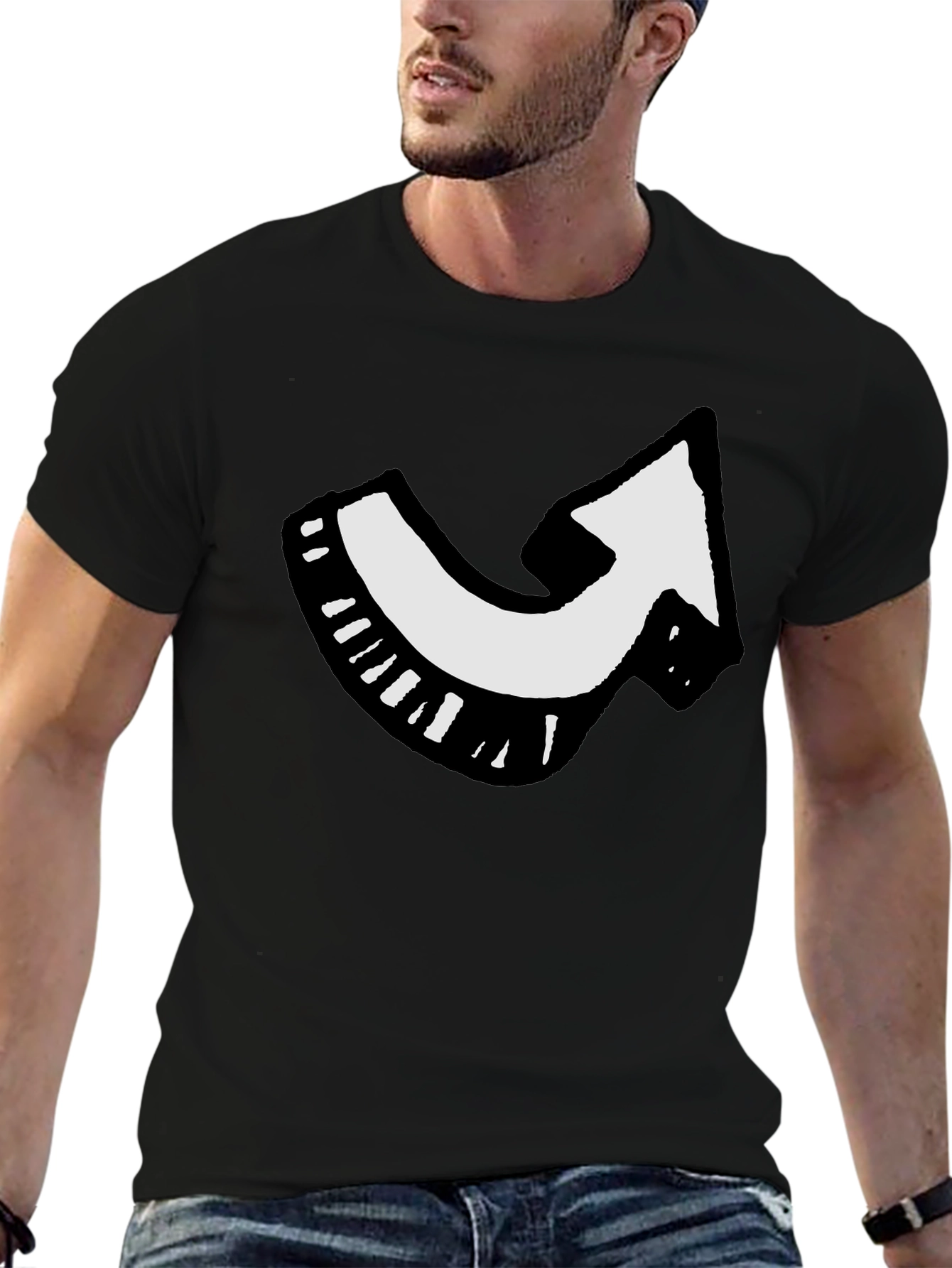 Black Arrow Graphic Black T-Shirt - Point the Way! view 6