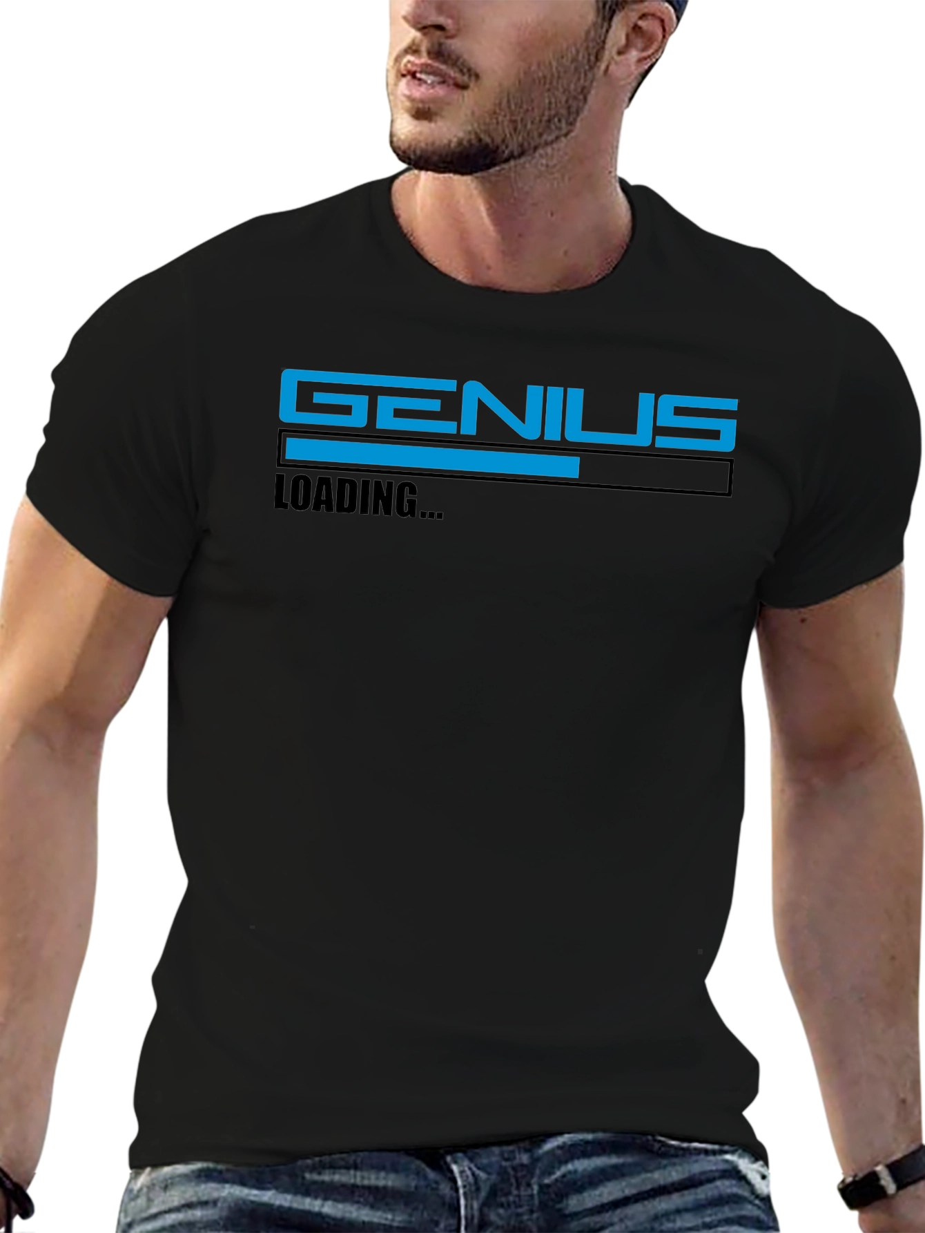 Black Genius Loading Black Graphic Tee - Men's Short Sleeve view 6