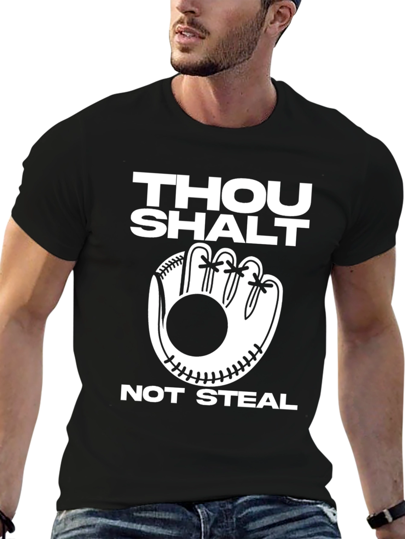 Thou Shalt Not Steal Baseball T-Shirt - 6
