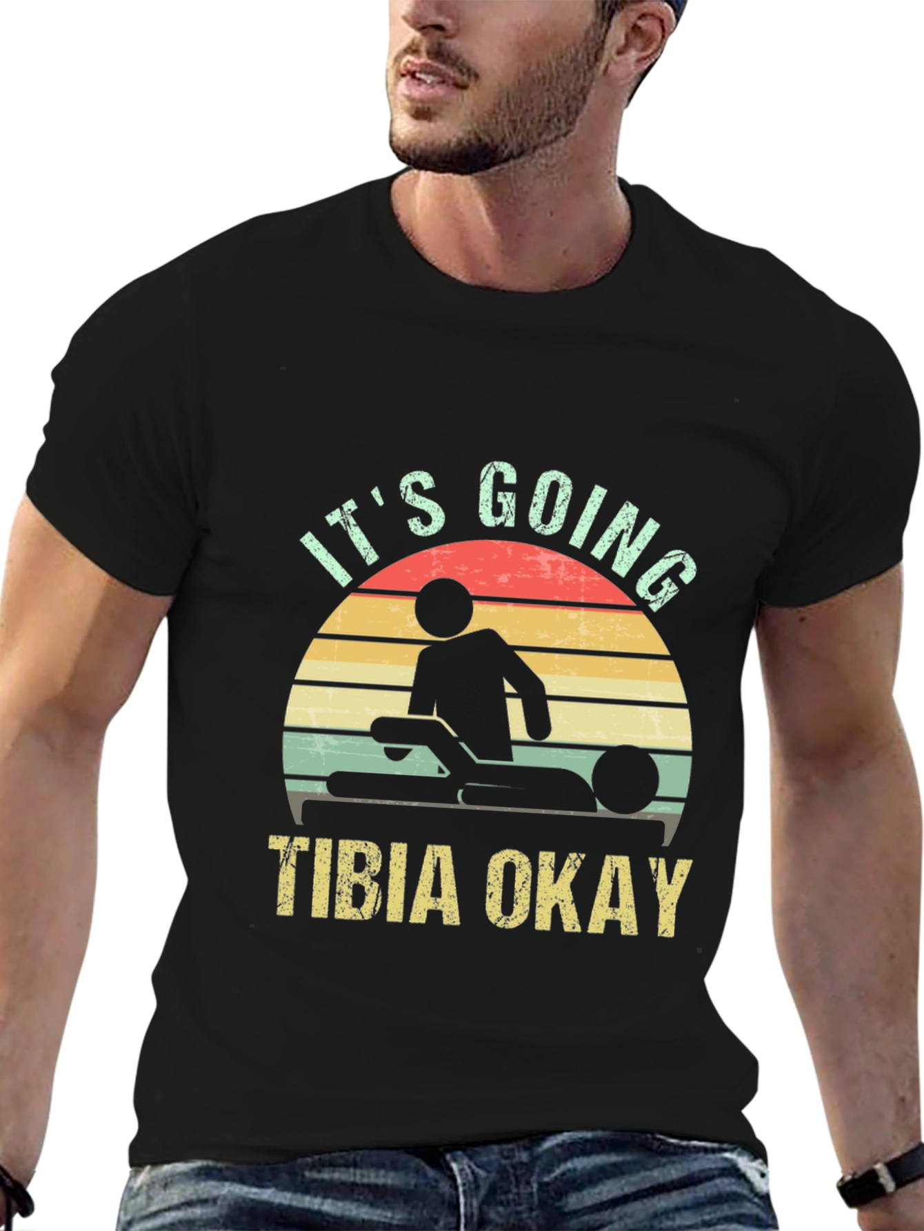 Black It's Going Tibia Okay T-Shirt view 6