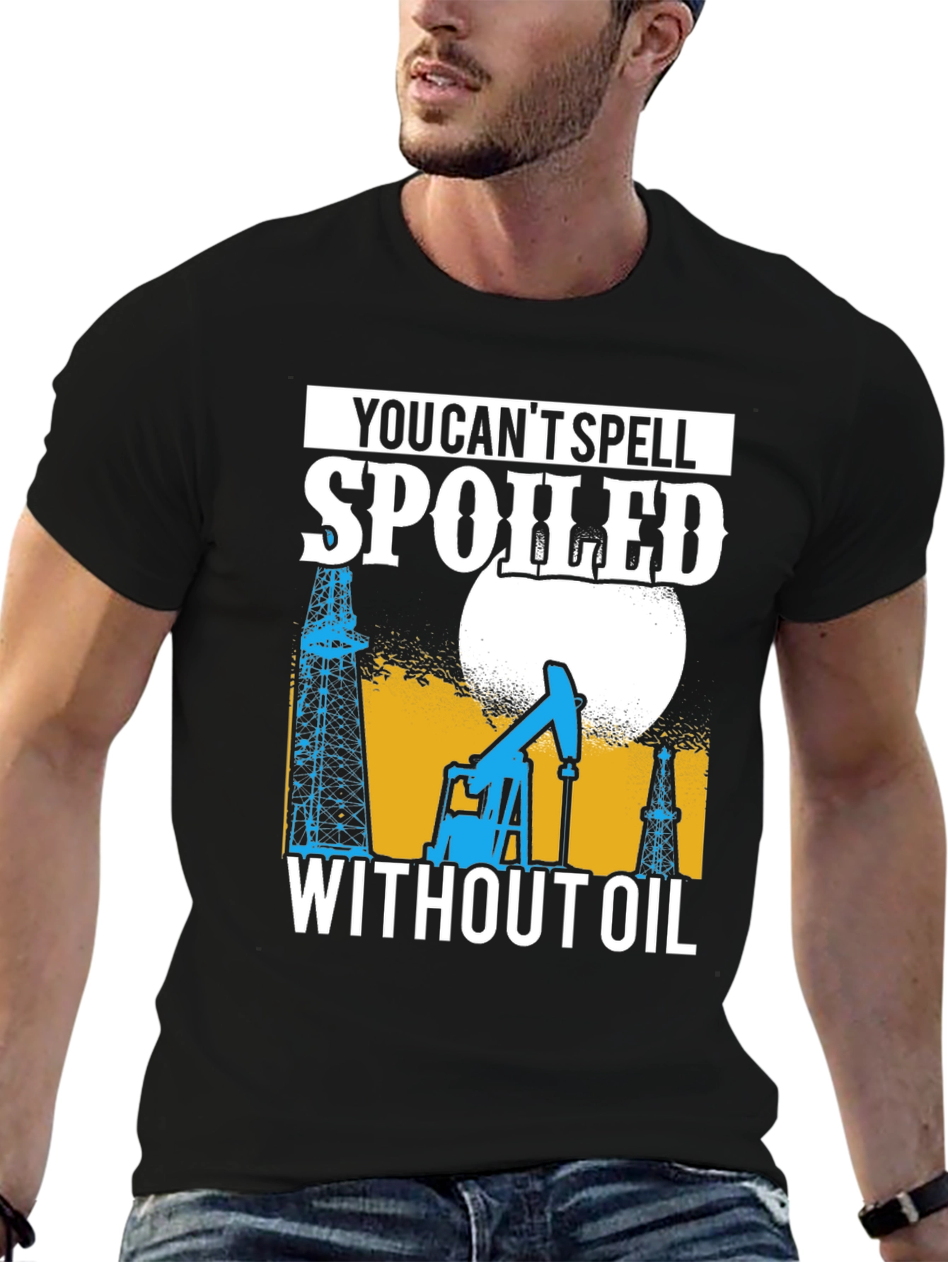 Black Spoiled Without Oil T-Shirt view 6