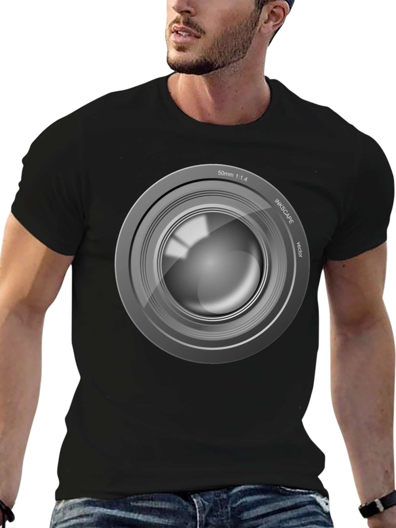 Camera Lens Graphic T-Shirt - Photographer Style - 6