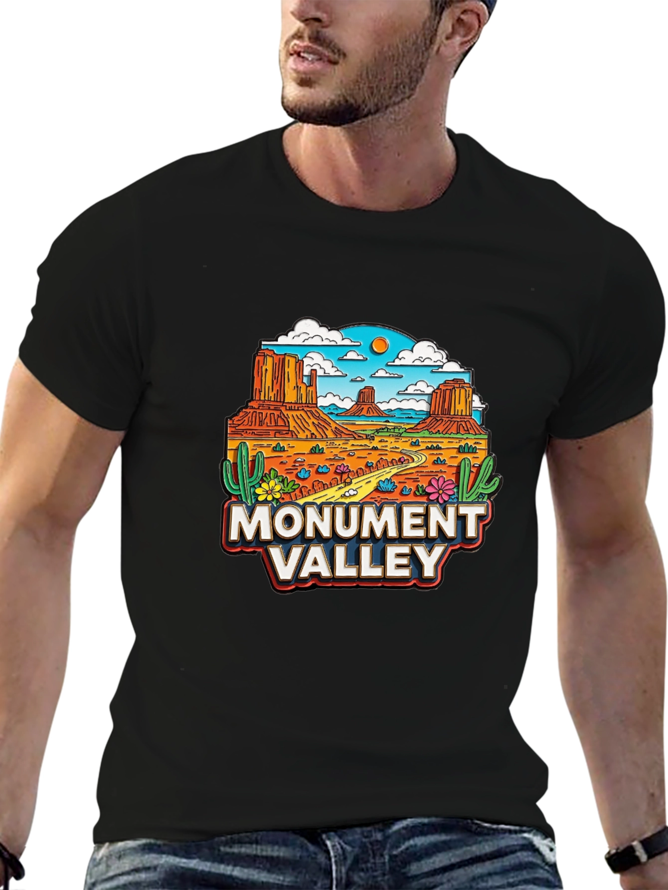 Monument Valley Graphic T-Shirt - Desert Scene Tee - 6