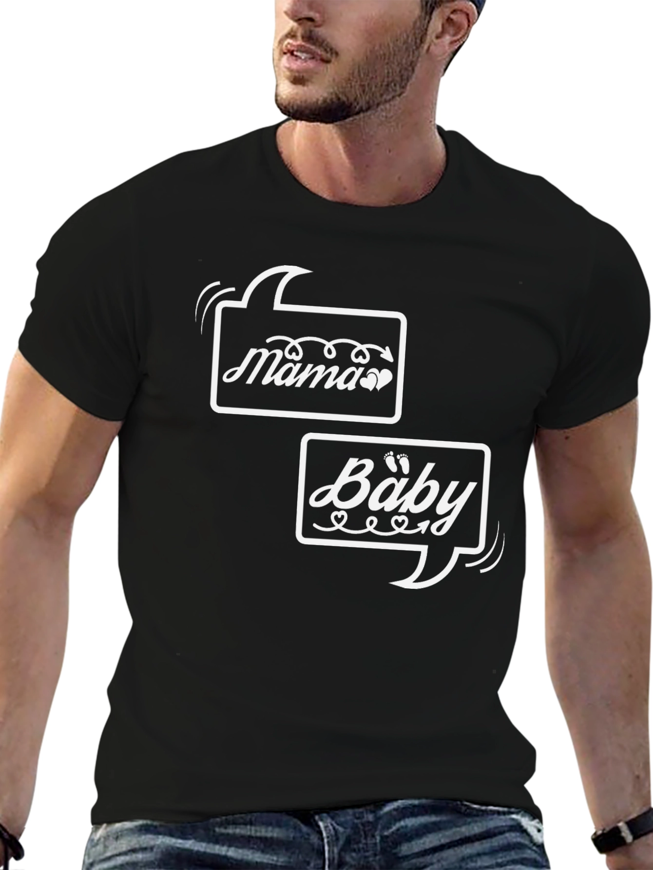 Black Mama & Baby Matching T-Shirt view 6
