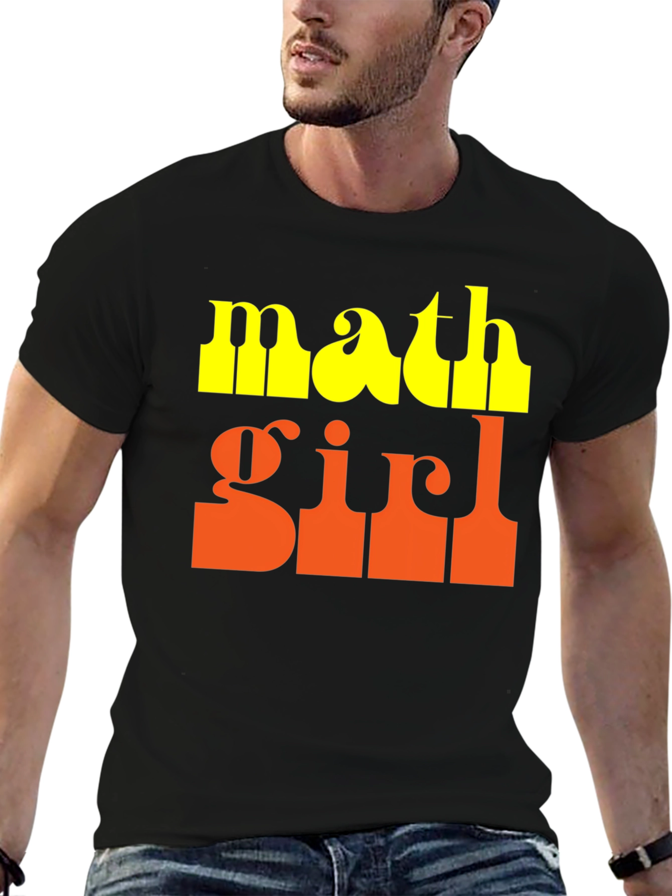 Black Math Girl Graphic T-Shirt view 6