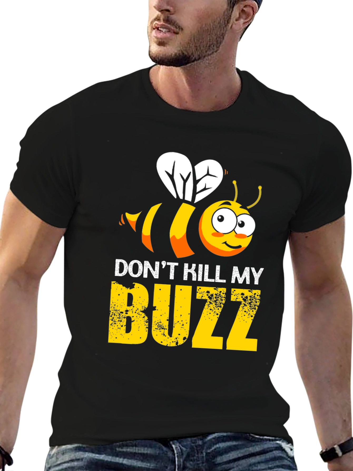 Black Don't Kill My Buzz Graphic T-Shirt view 6