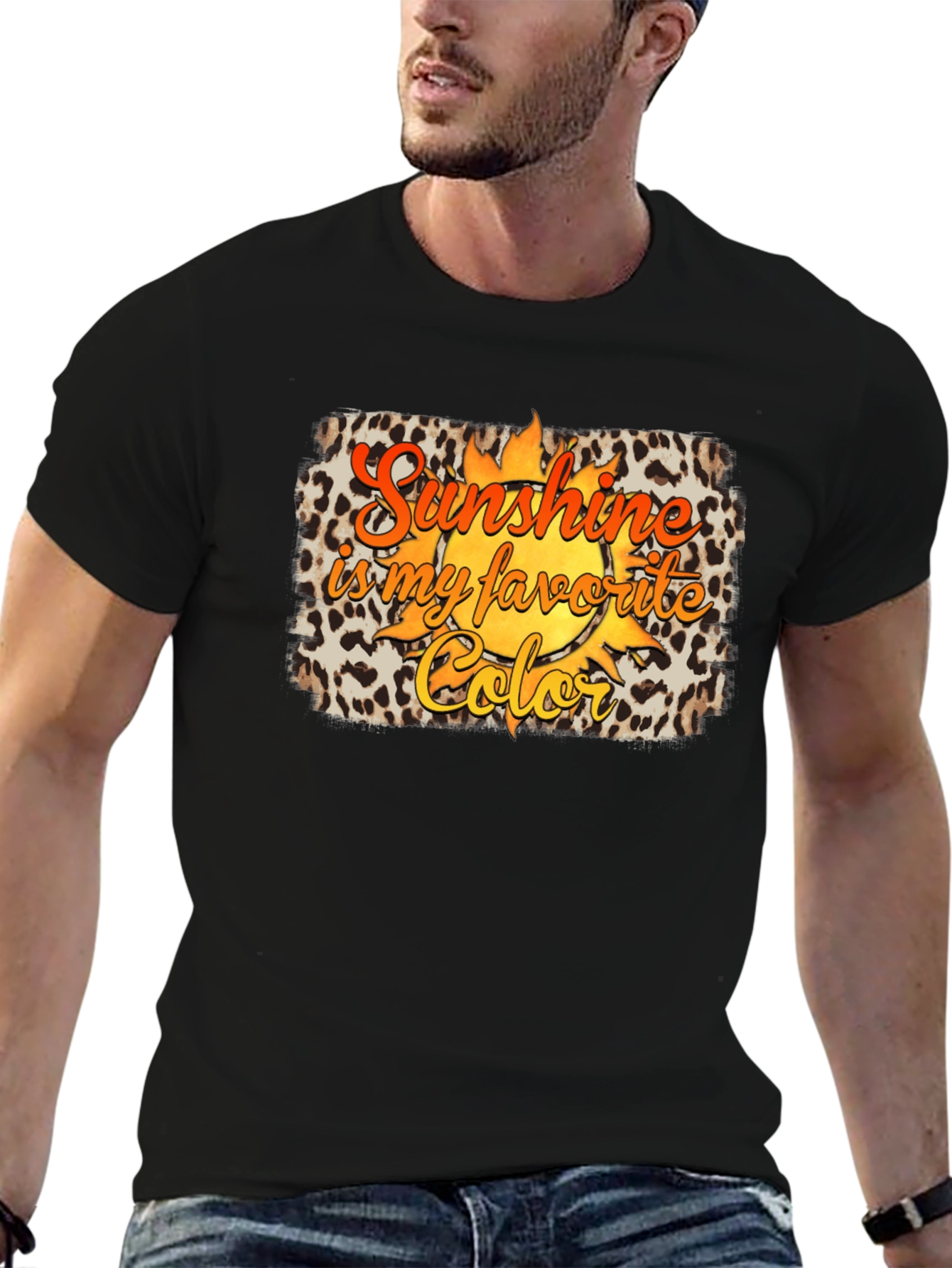 Black Sunshine is My Favorite Color Graphic T-Shirt view 6