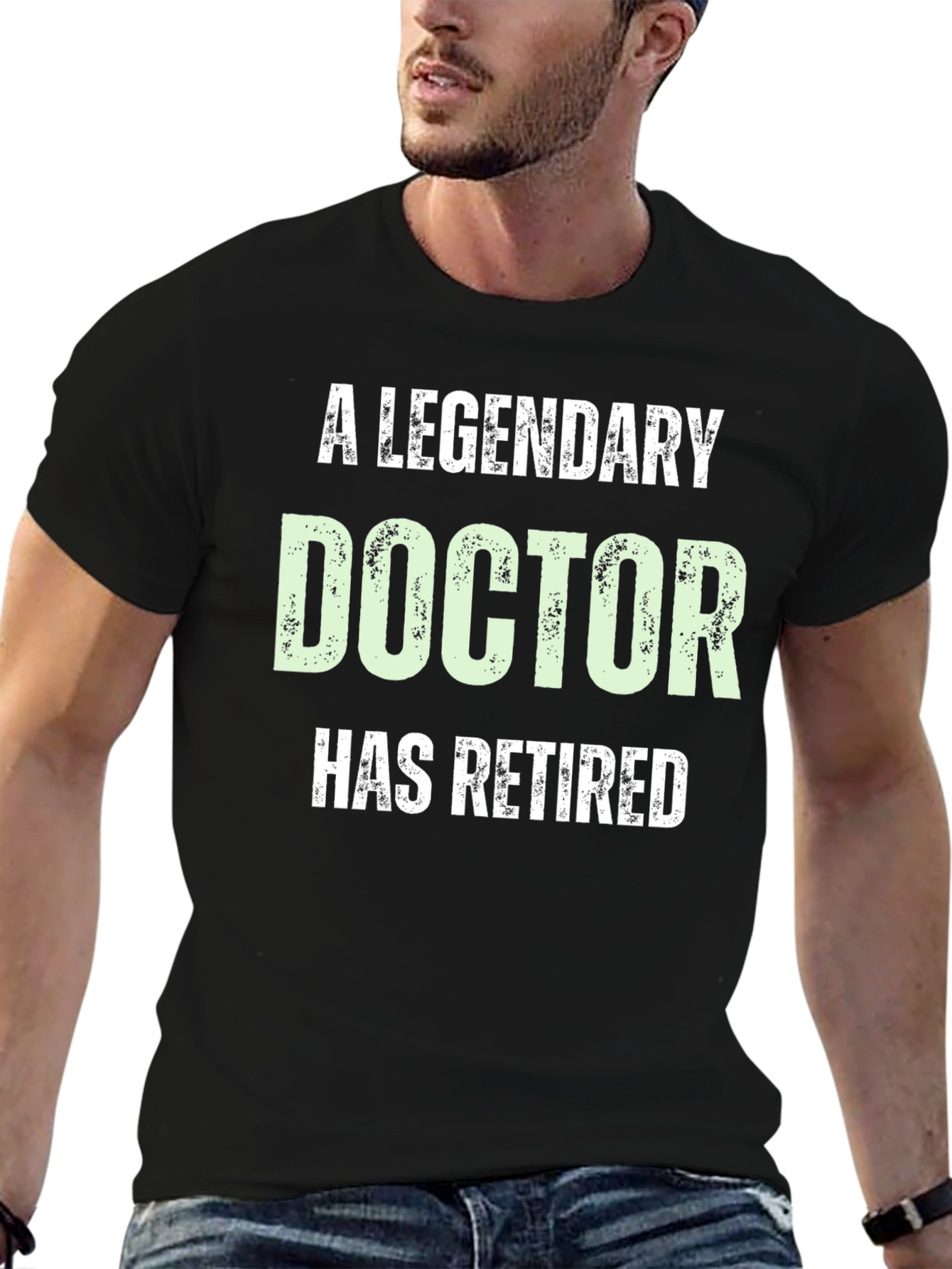 Black Legendary Doctor Retired T-Shirt view 6