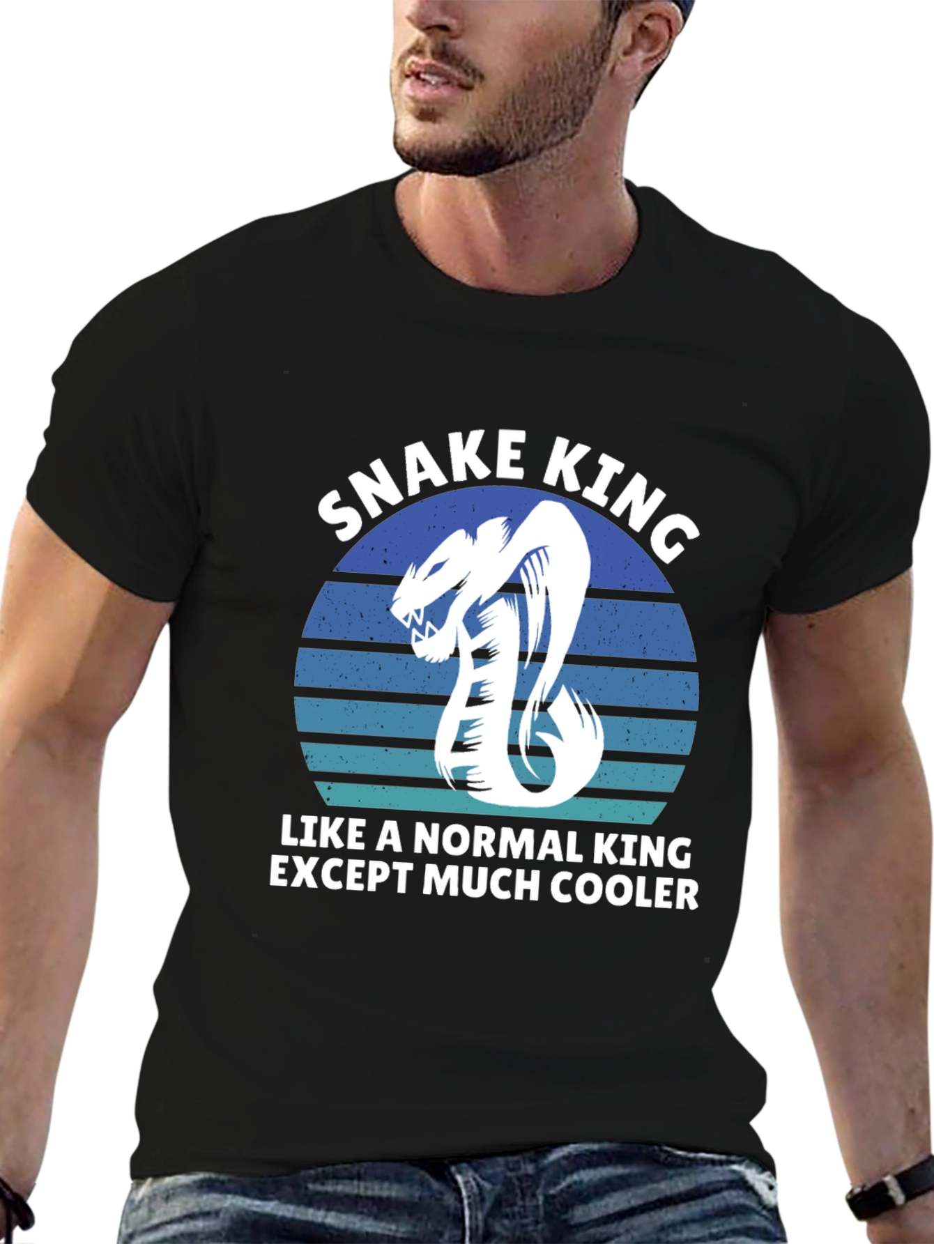 Black Snake King Graphic Tee - Cooler Than Normal view 6