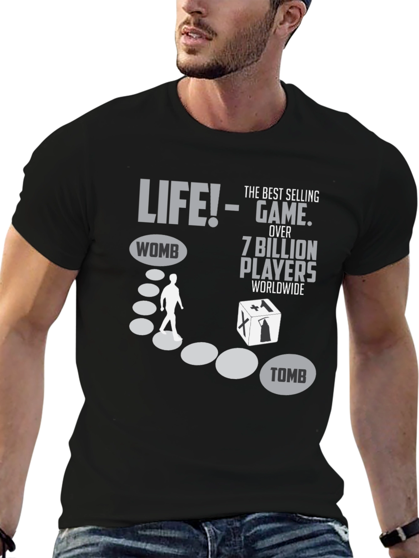 Black Life is a Game T-Shirt - Womb to Tomb view 6