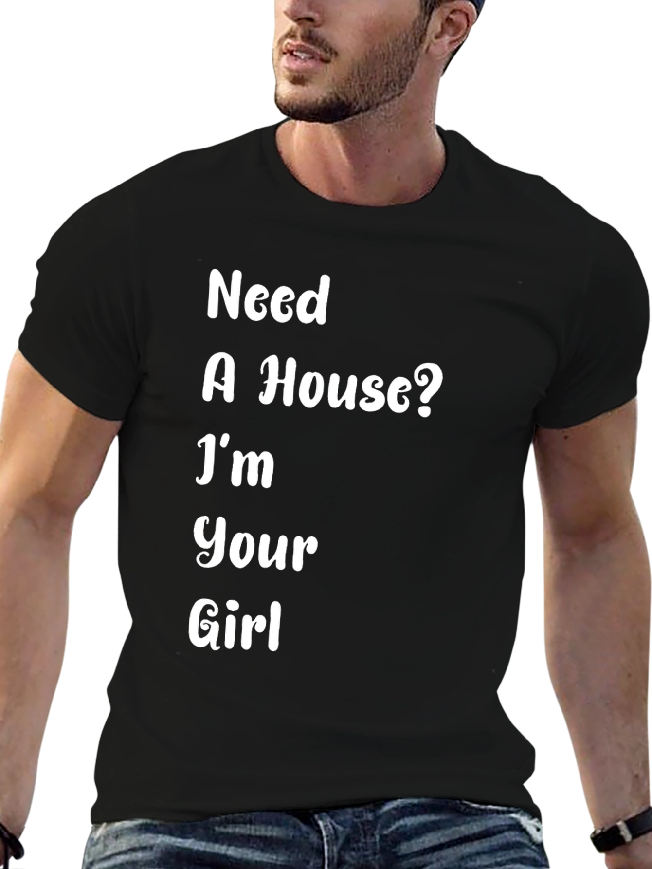 Black Need A House? Funny T-Shirt view 6