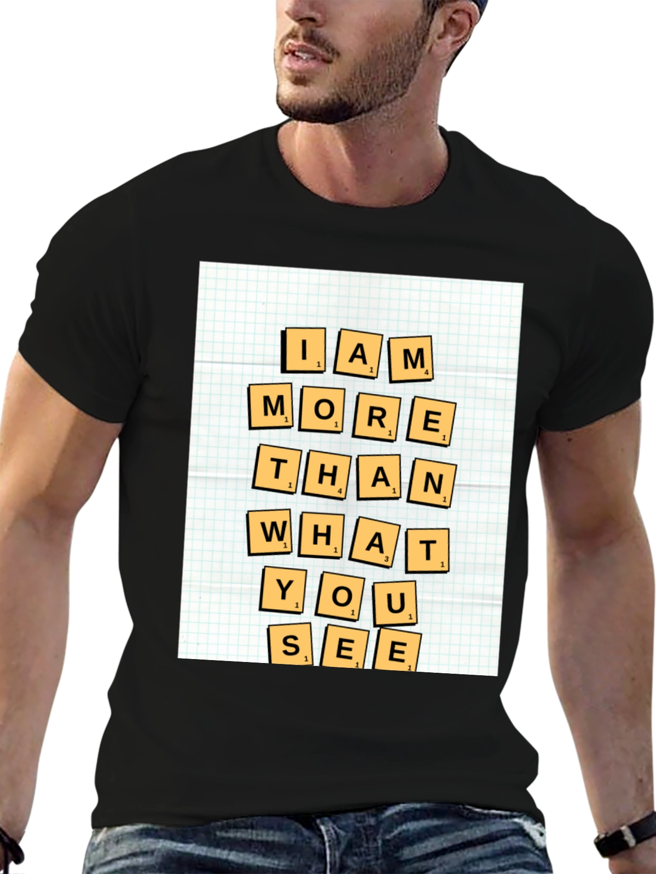Black I Am More Than What You See Graphic Tee view 6