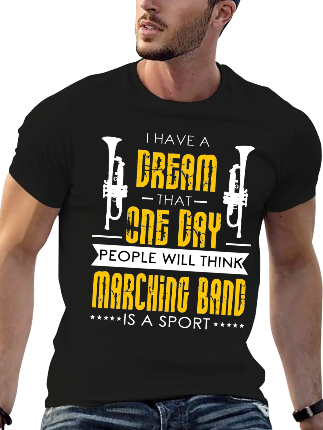 Black Marching Band Sport T-Shirt view 6