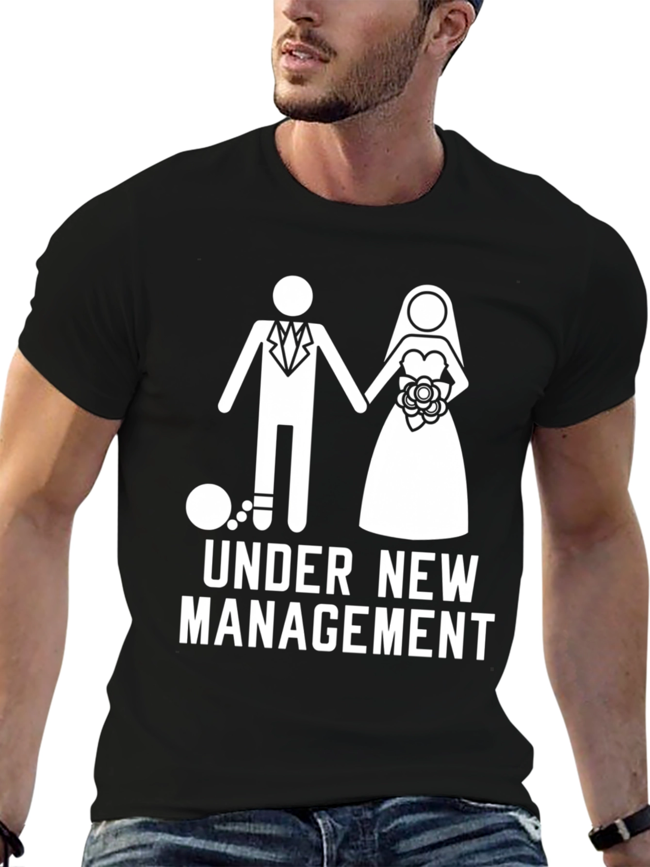 Black Under New Management Graphic Novelty Tee view 6