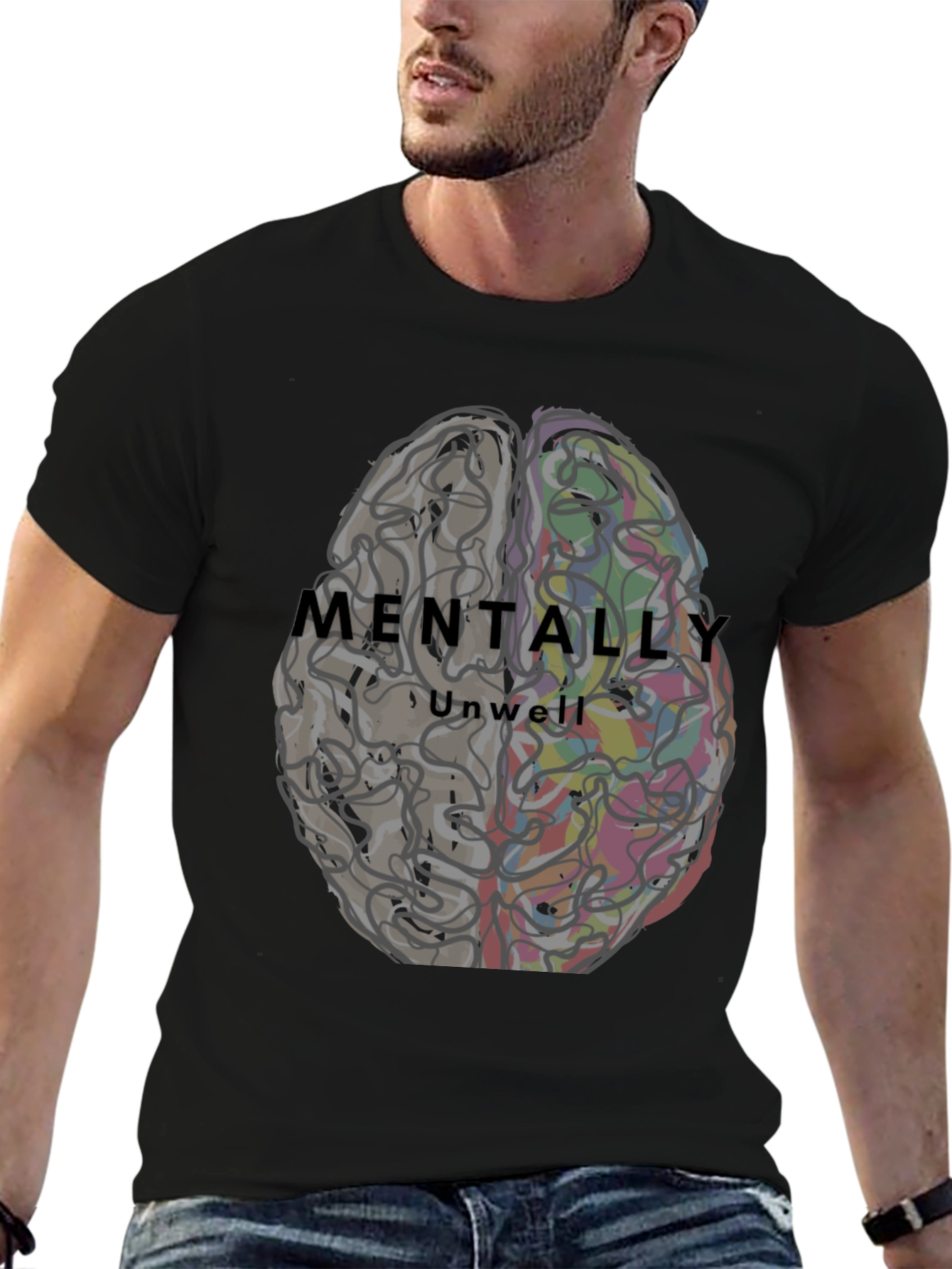 Mentally Unwell Brain Graphic Tee - Unisex - 6