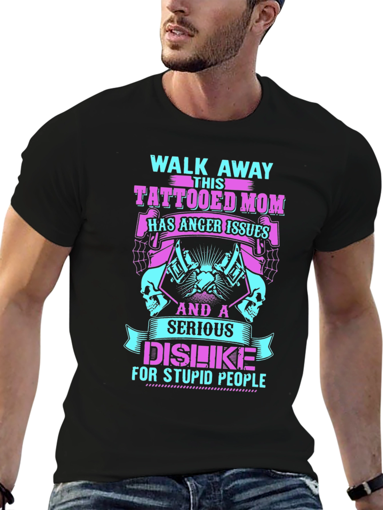 Tattooed Mom T-Shirt - Anger Issues, Serious Dislike - 6