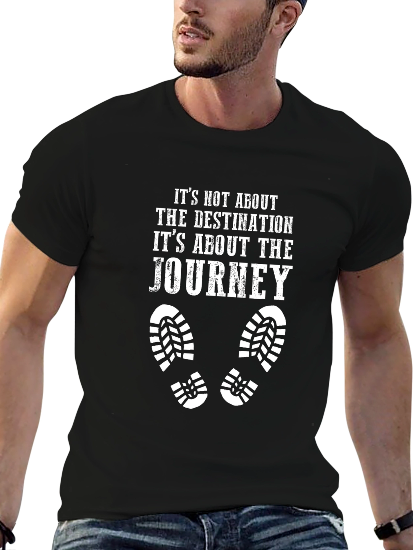 Black Journey T-Shirt: Destination is Irrelevant view 6