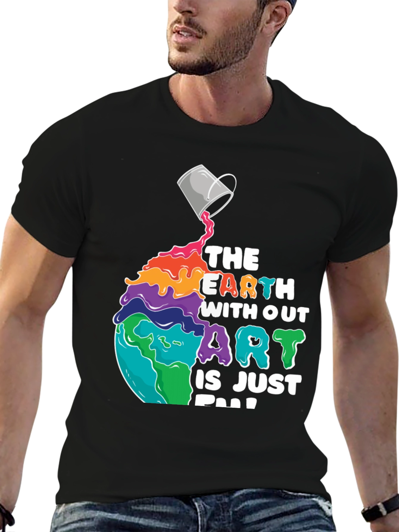 Black Art Lover T-Shirt: The Earth Without Art is Just Eh! view 6