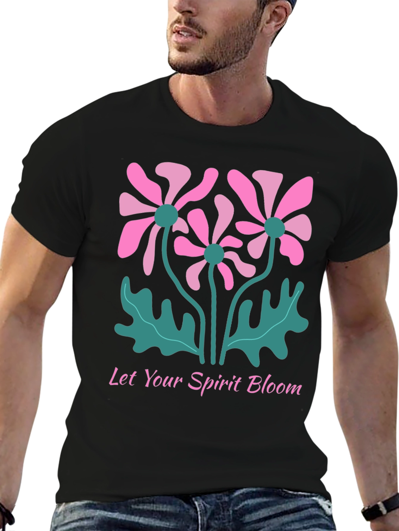 Black Bloom Spirit Graphic Tee view 6