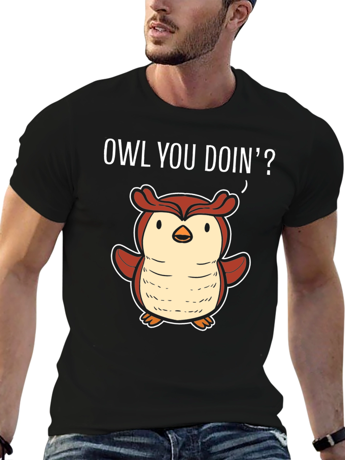 Funny Owl You Doin' T-Shirt - 6