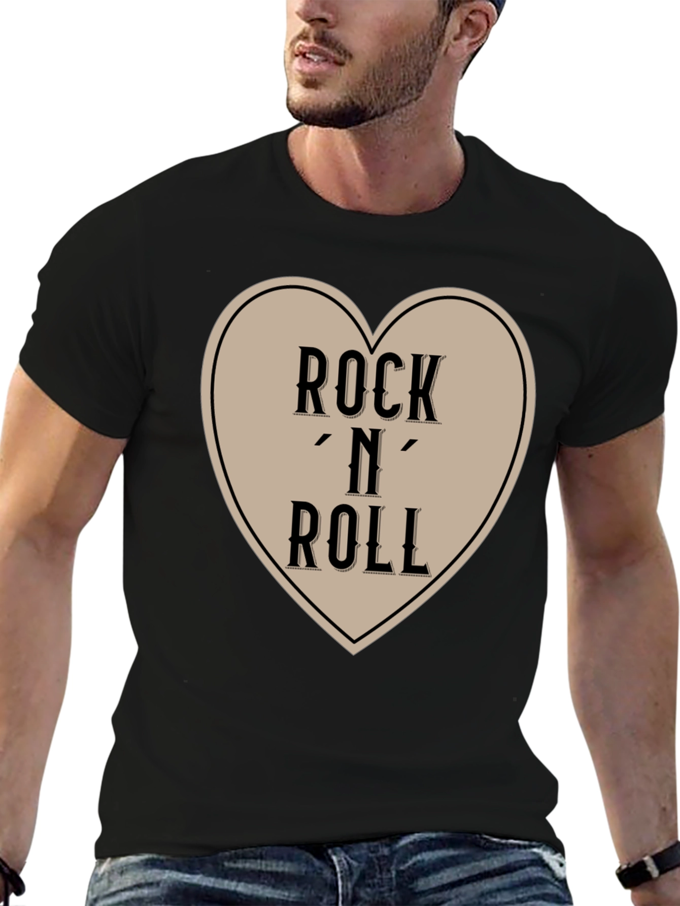 Black Rock 'N' Roll Heart Graphic Tee view 6