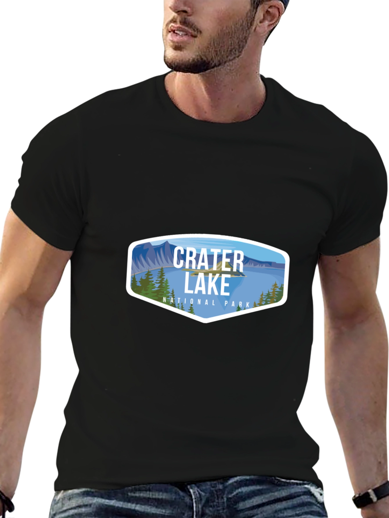Black Crater Lake National Park T-Shirt view 6