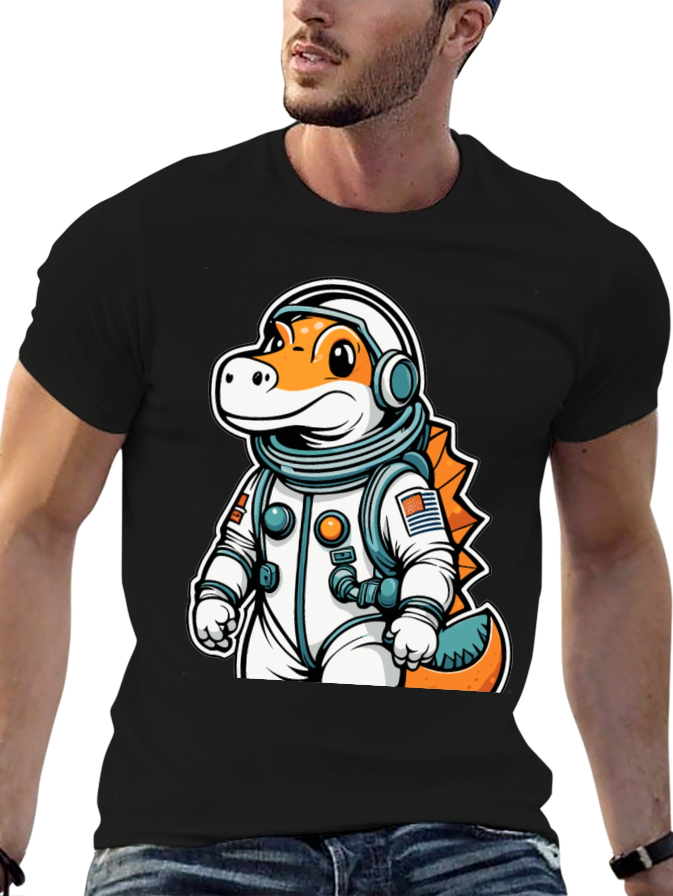 Dino Astronaut T-Shirt - Space Explorer Tee - 6