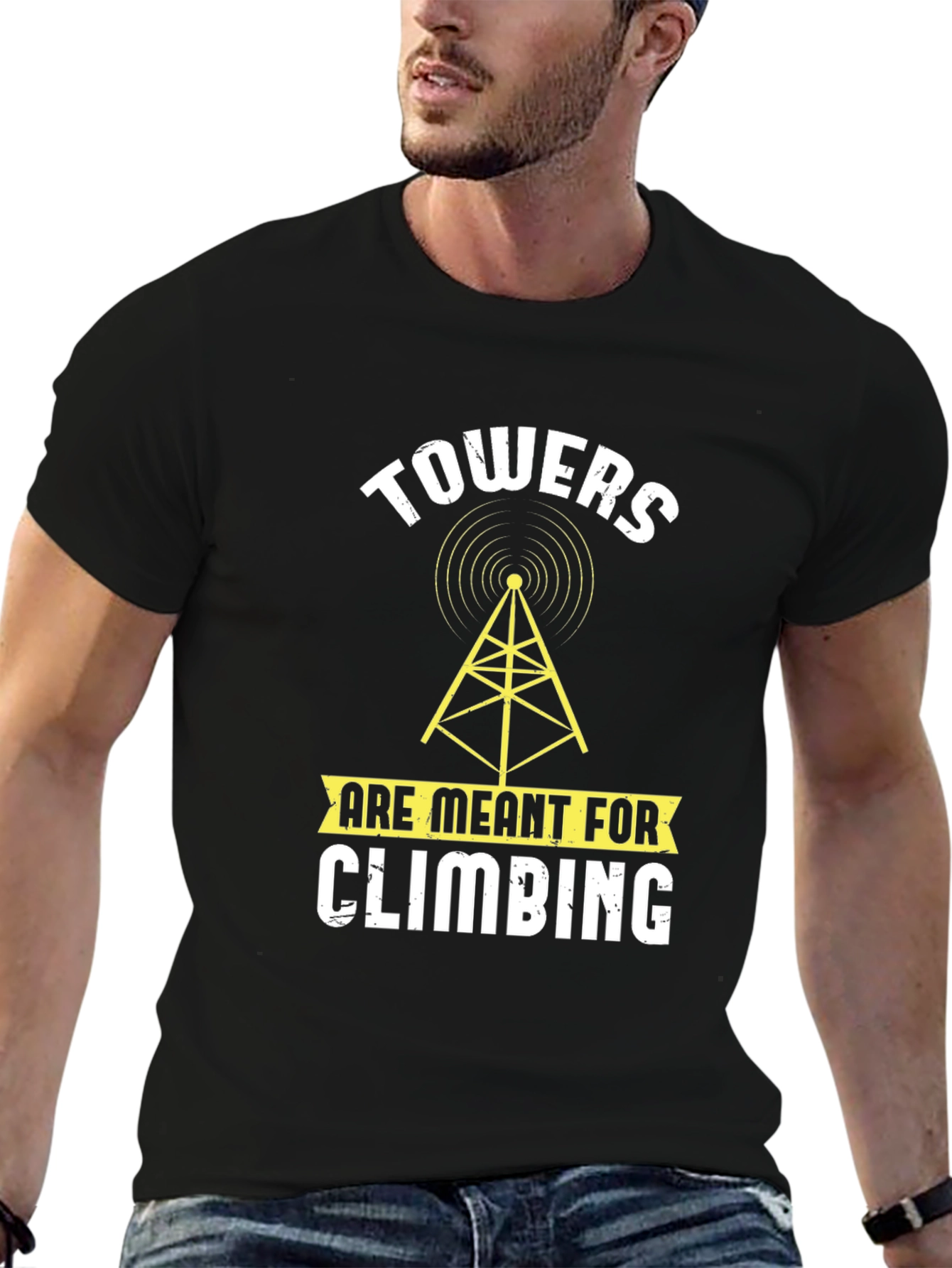 Black Towers Are Meant for Climbing T-Shirt view 6