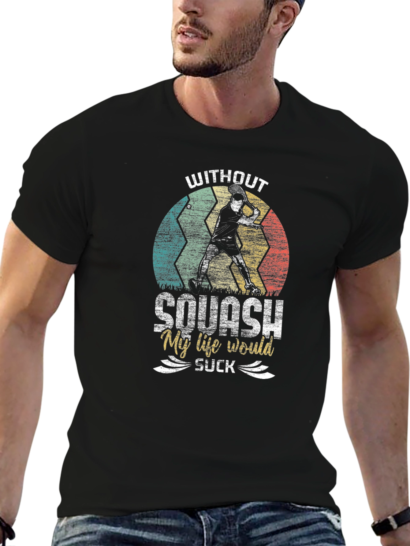 Black Squash Life T-Shirt view 6