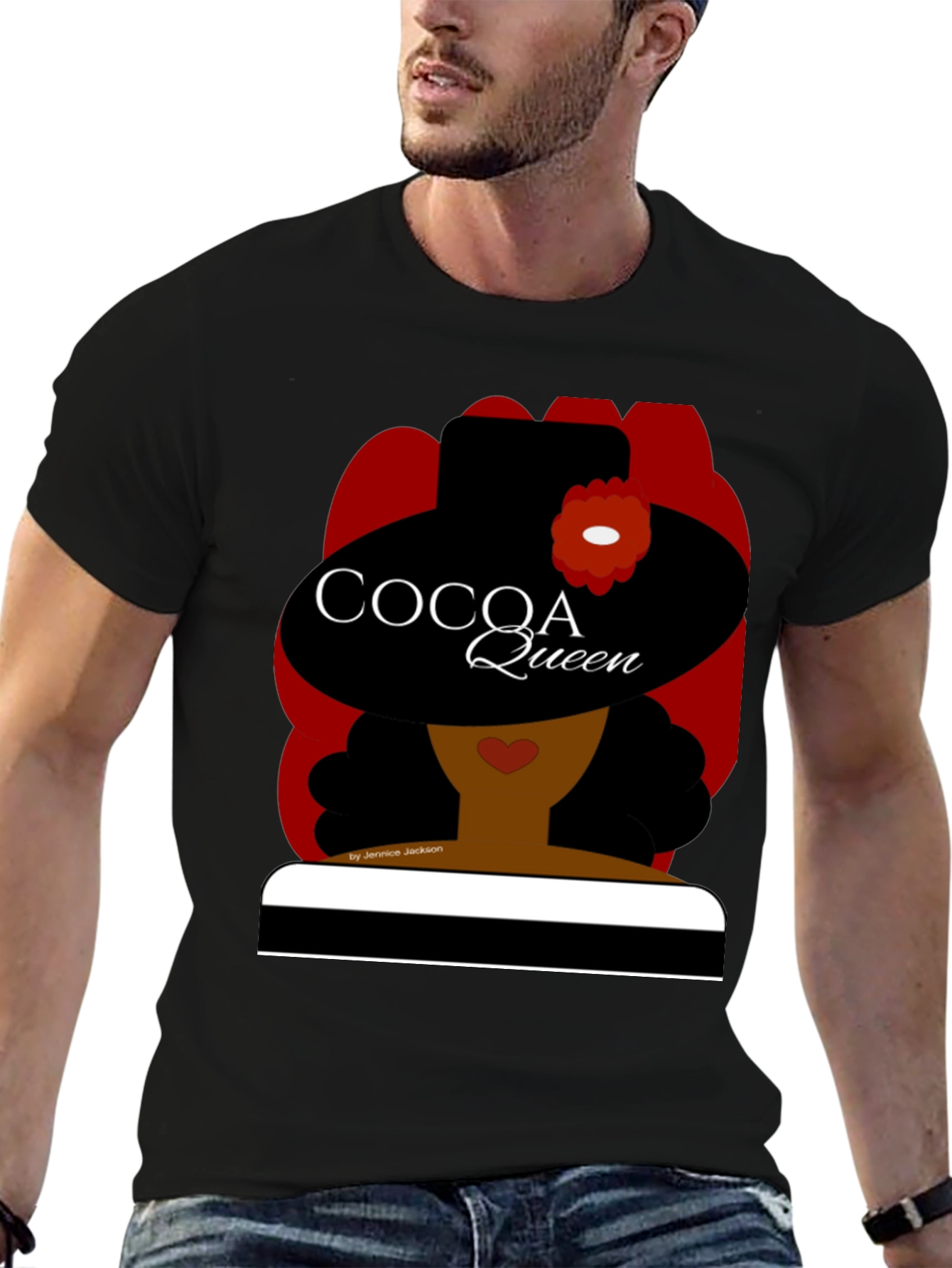 Black Cocoa Queen Graphic Tee - Stylish Statement Shirt view 6