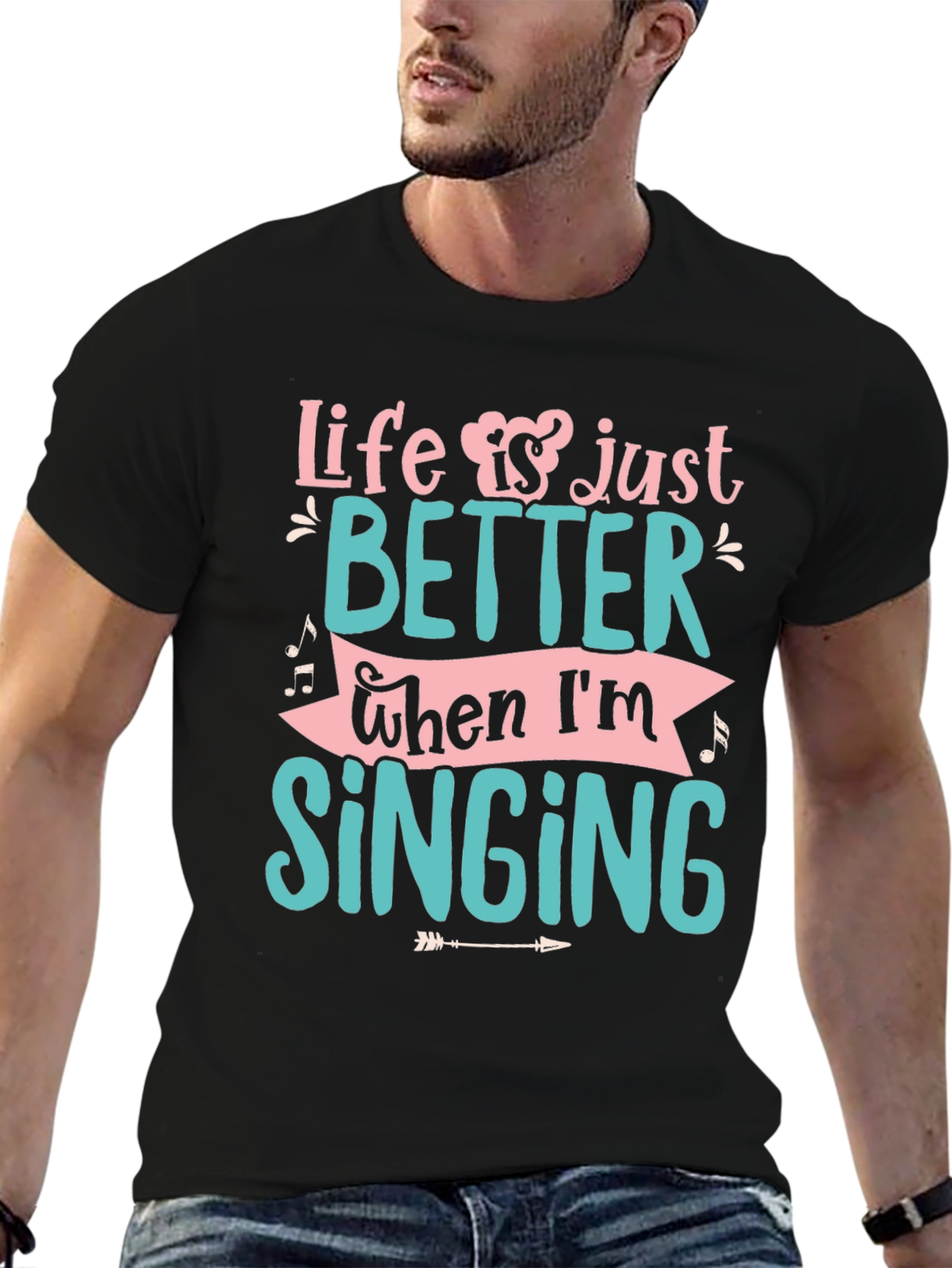Black Life is Just Better When I'm Singing T-Shirt view 6
