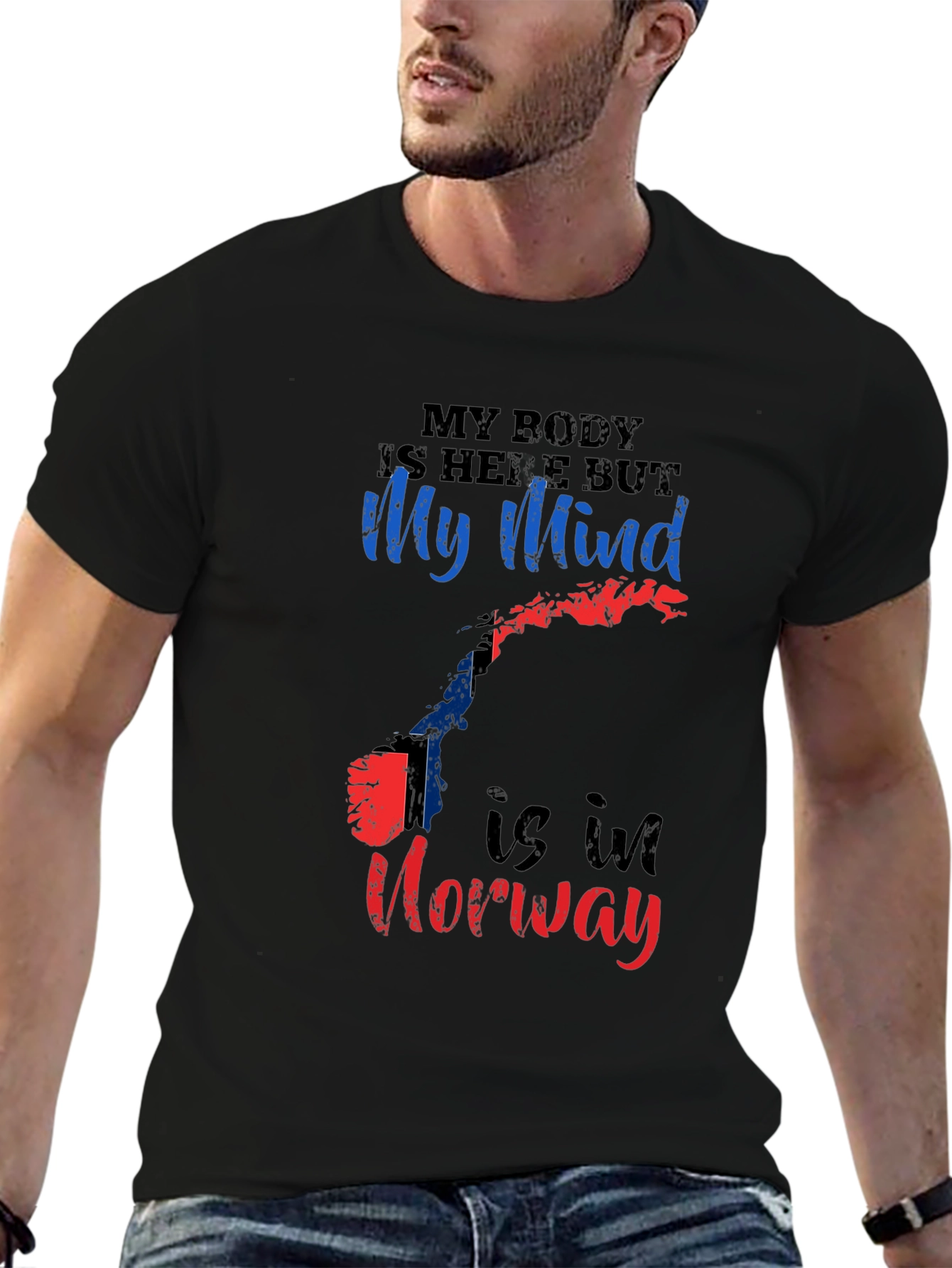 My Mind is in Norway T-Shirt - 6